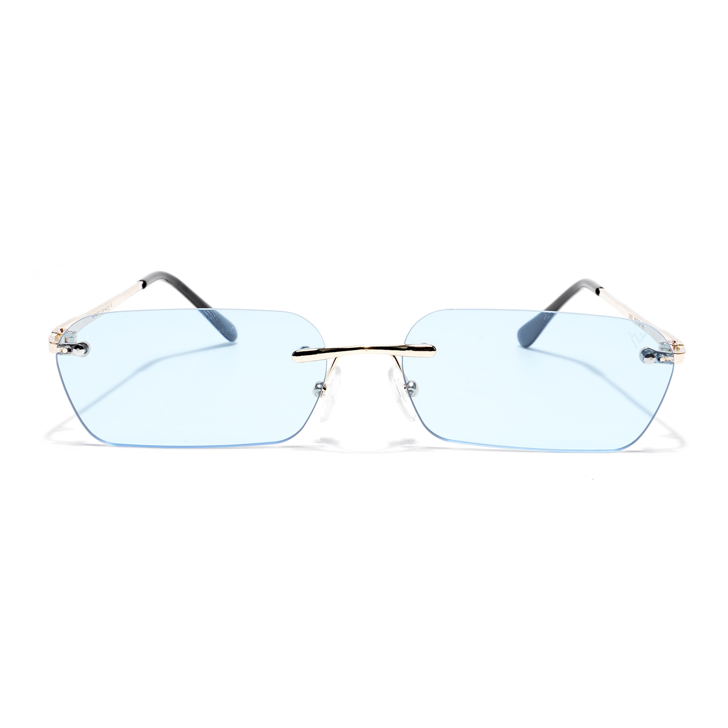 Underdog | Blue Rimless Rectangle Sunglasses MG3788