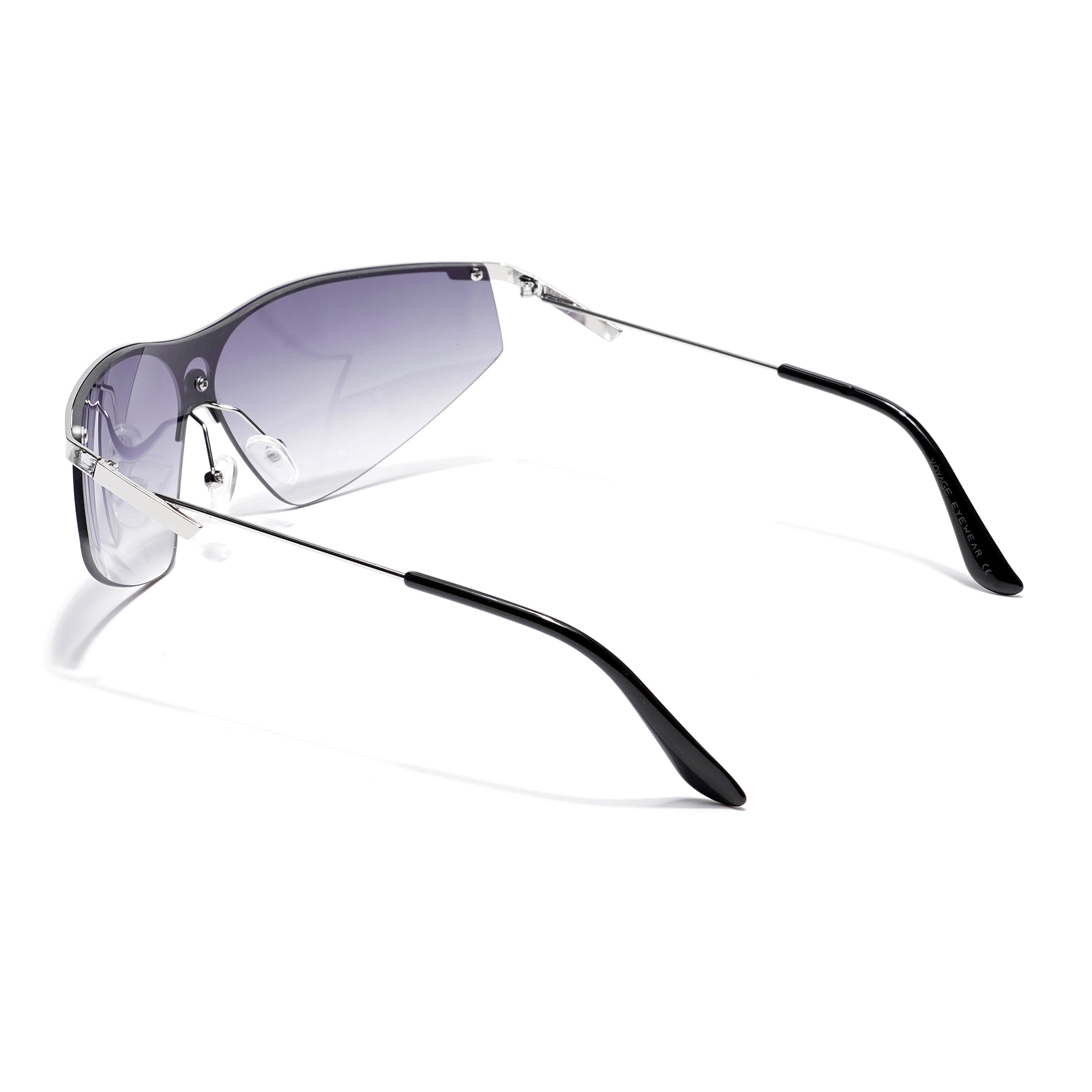 Warp | Grey & Clear Wrap-Around Sunglasses (3563MG4218)