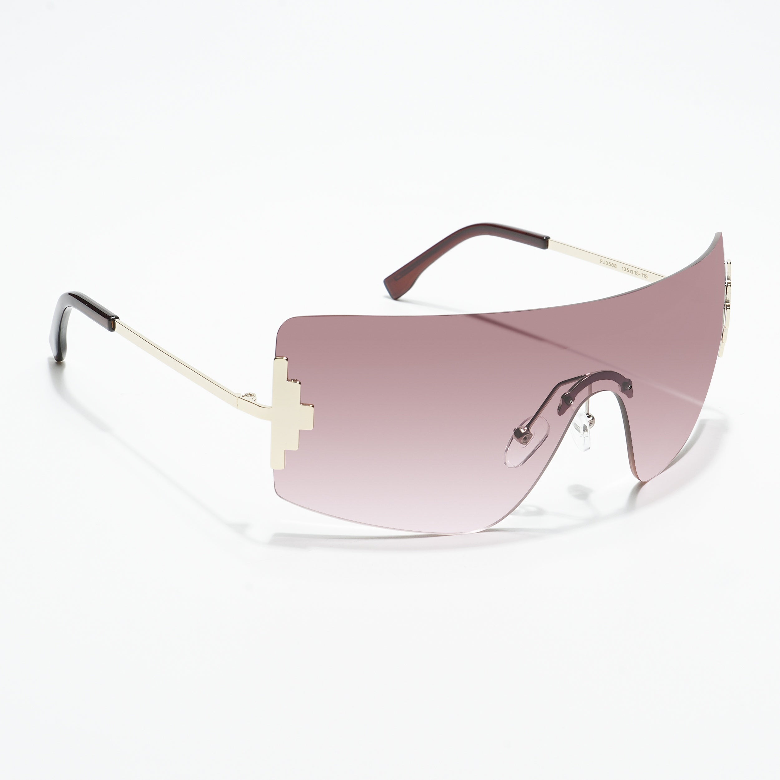 Voyage Brown Wrap Around Sunglasses for Men & Women - MG4120