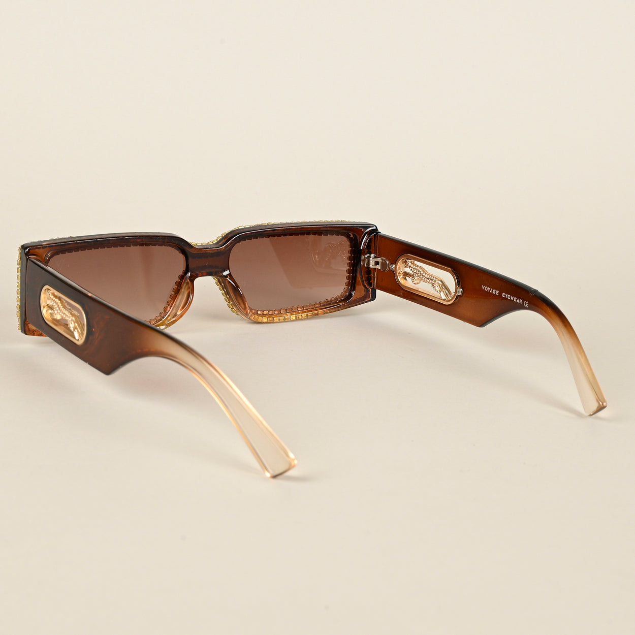 Rectangle Brown Sunglasses - MG4363