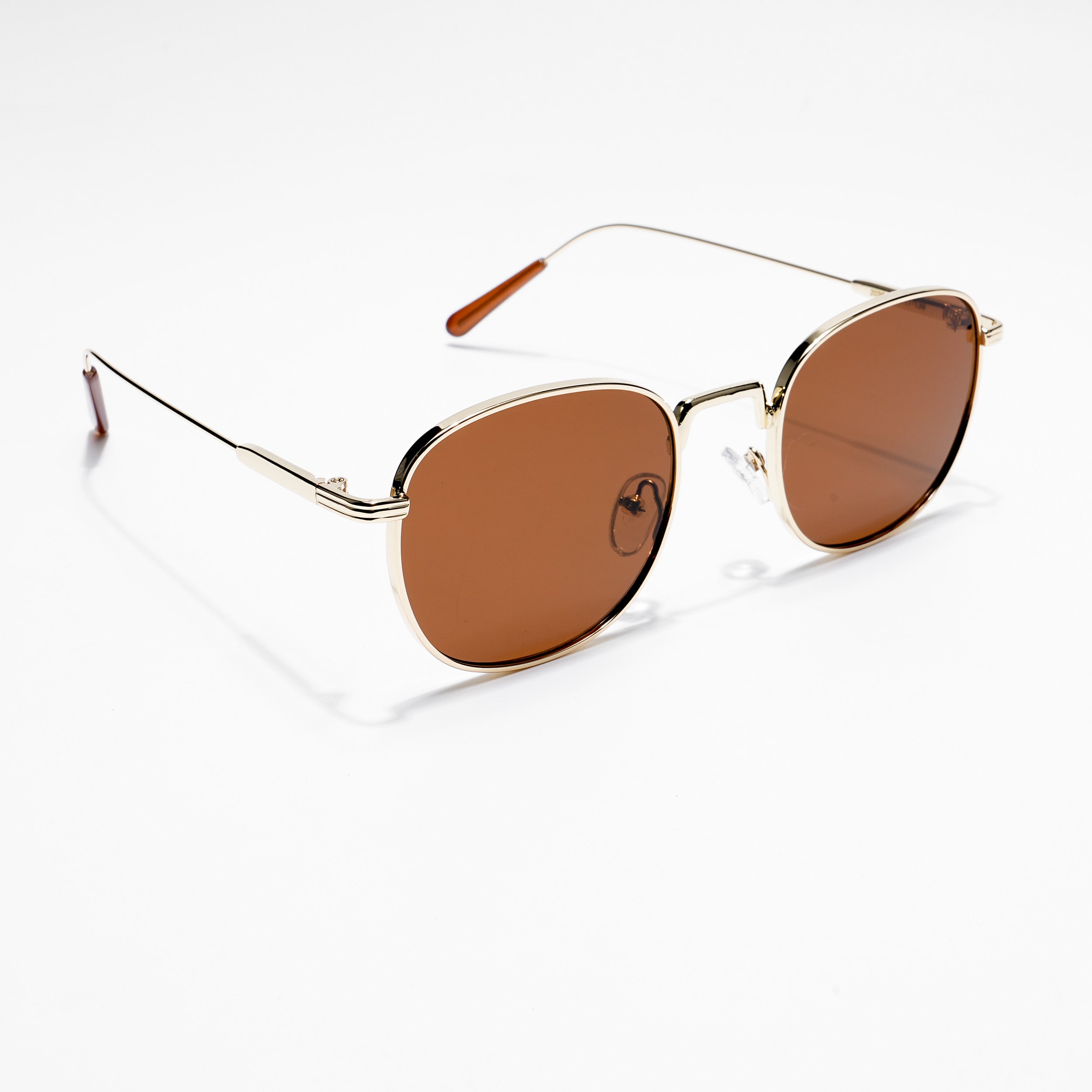 The OG Brown Gold Round Sunglasses MG2974