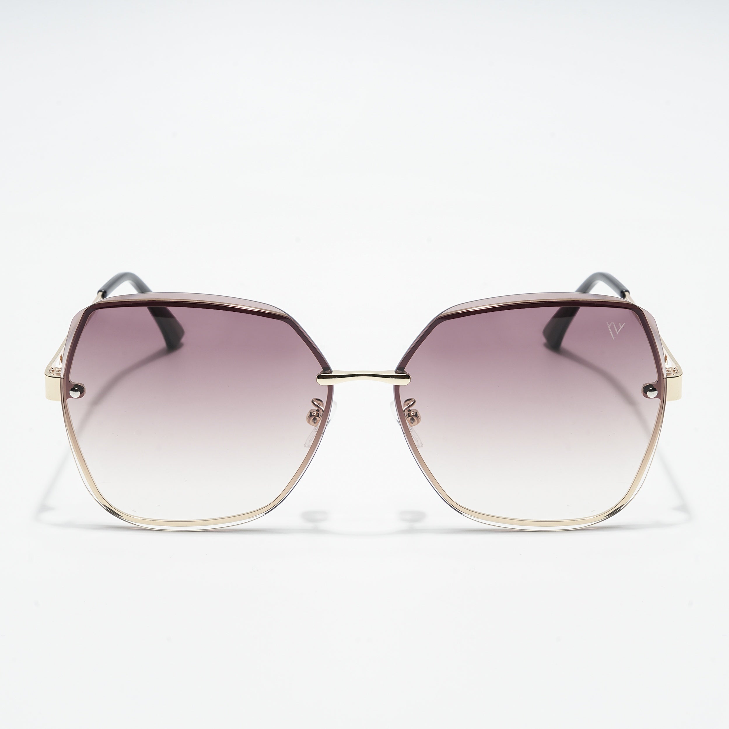 Klyne | Brown Oversize Sunglasses - MG4318