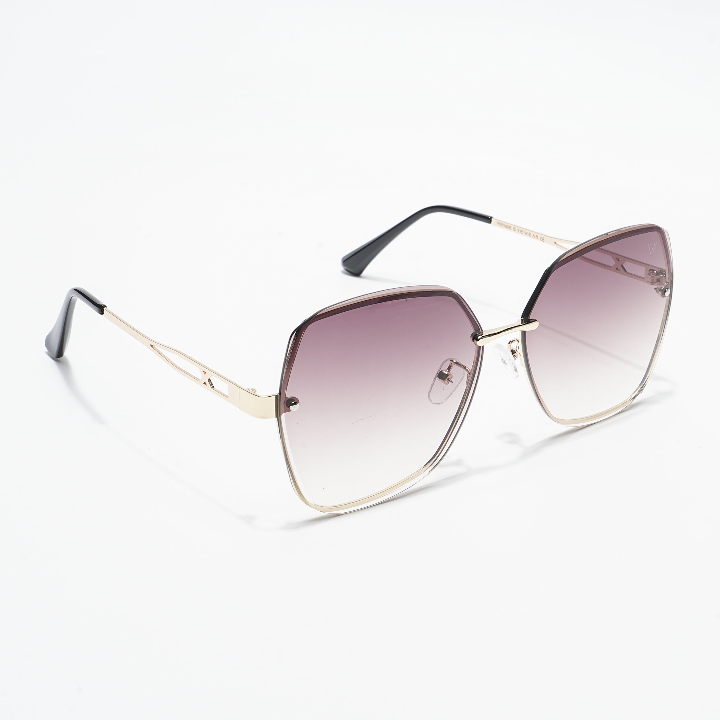 Klyne | Brown Oversize Sunglasses - MG4318