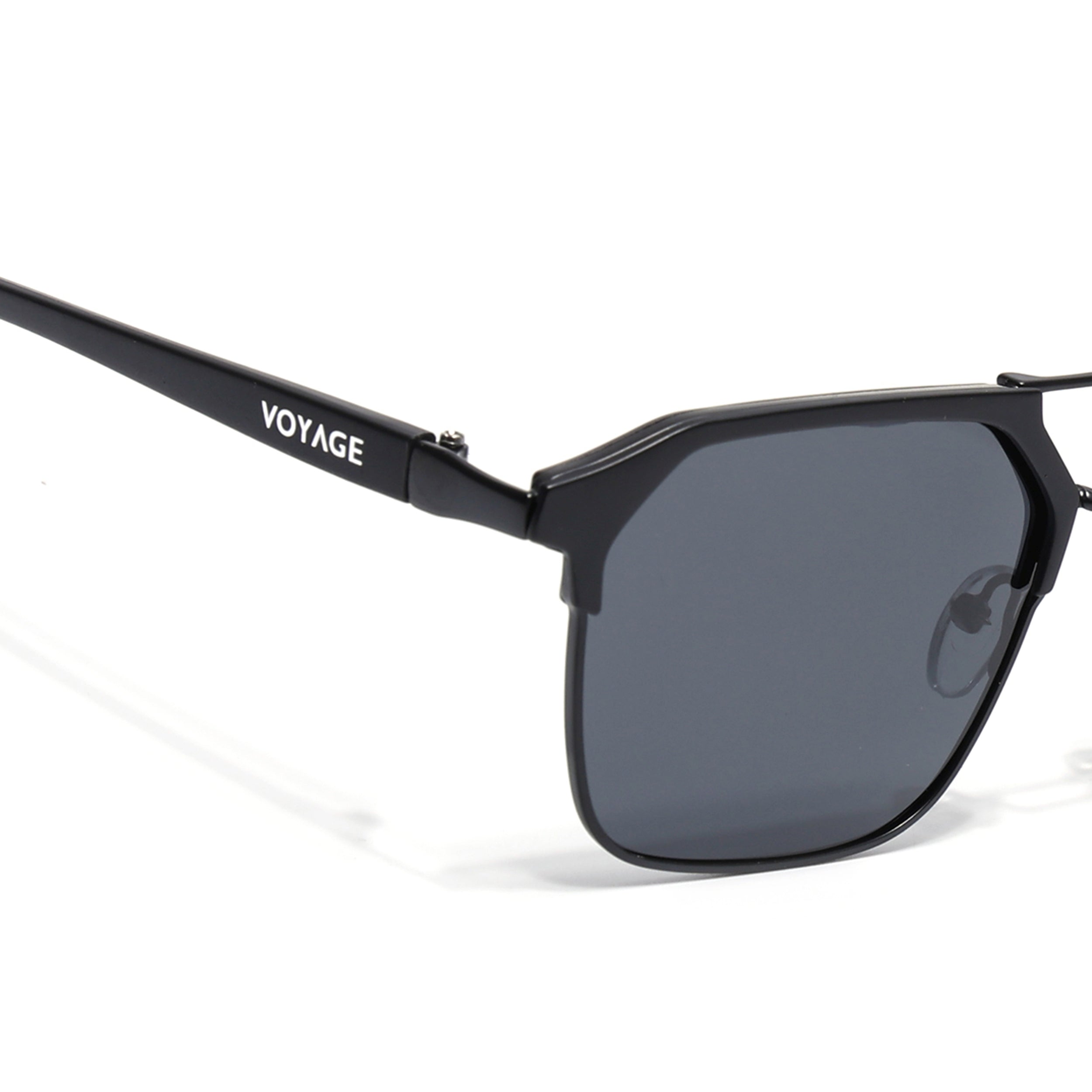 Commander | Black Wayfarer Polarized Sunglasses | Black Lens - PMG6678