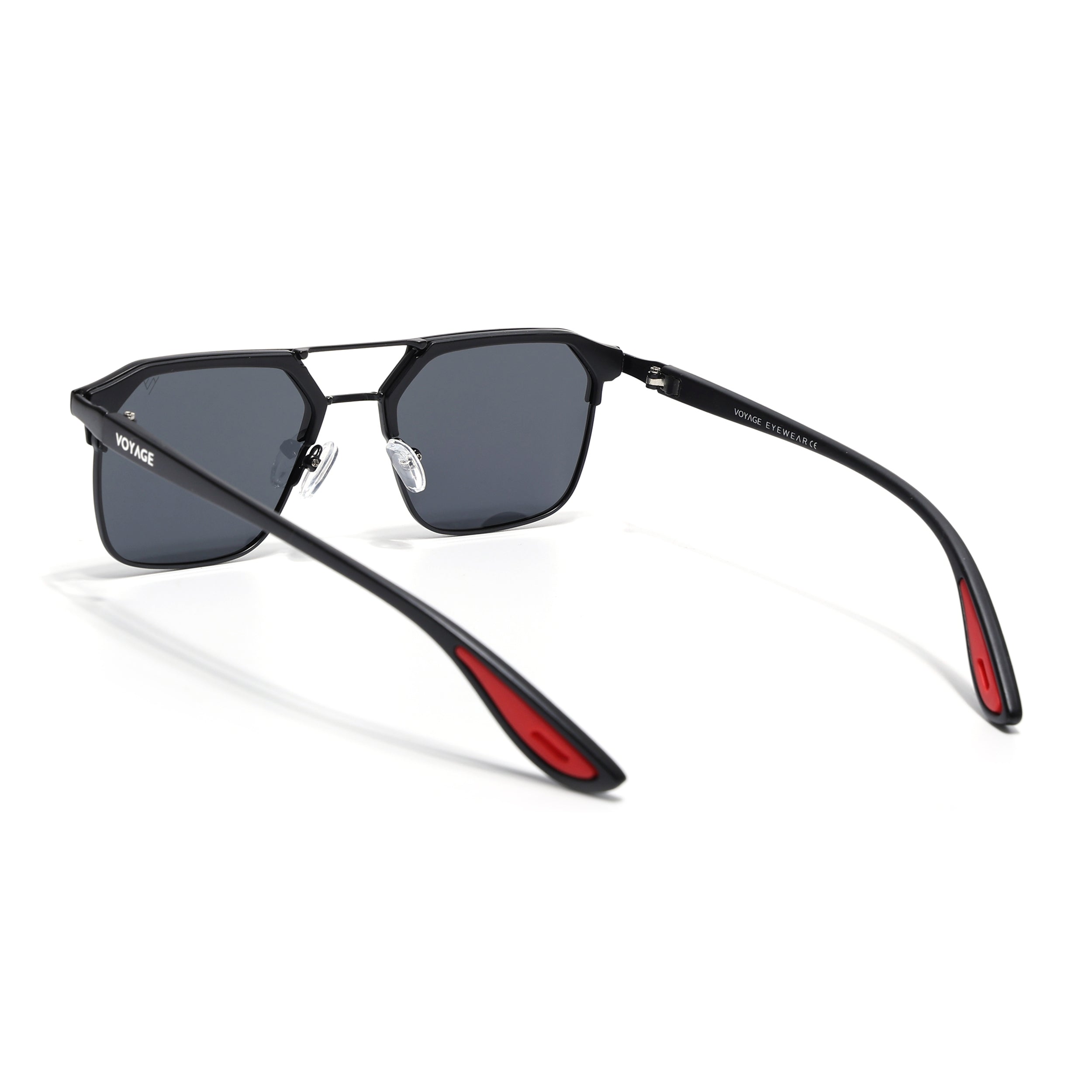 Commander | Black Wayfarer Polarized Sunglasses | Black Lens - PMG6678