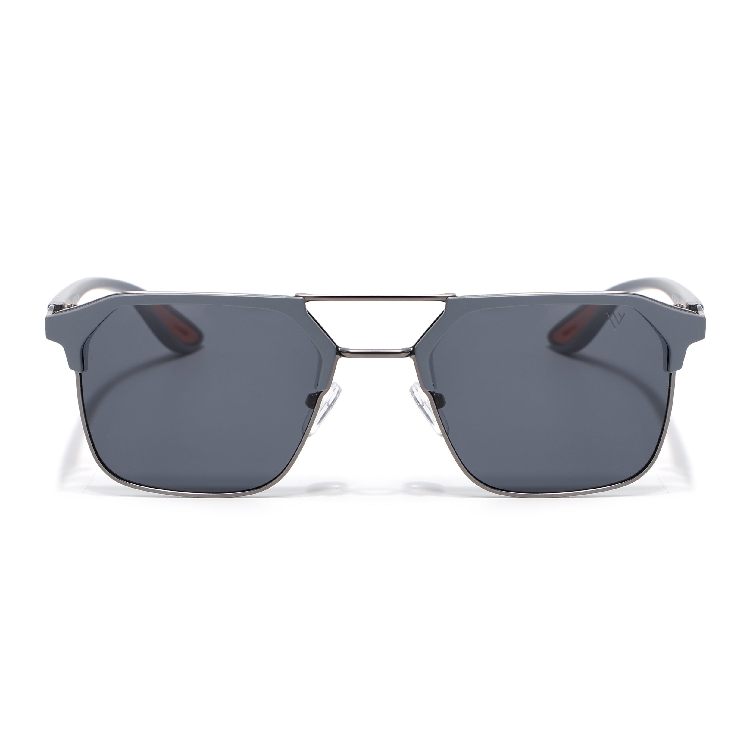 Commander | Grey Wayfarer Polarized Sunglasses | Black Lens - PMG6679