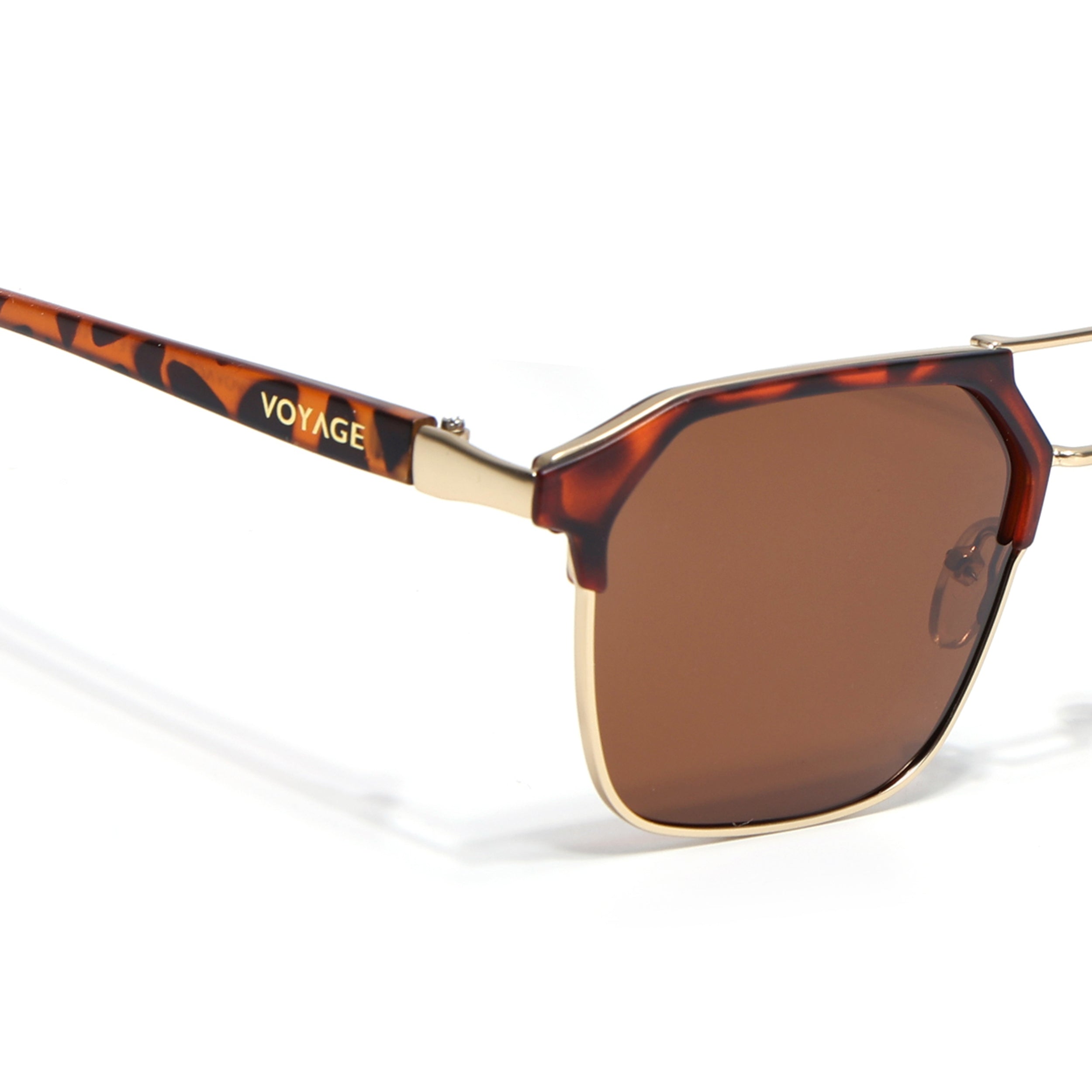 Commander | Demi Brown Wayfarer Polarized Sunglasses | Brown Lens - PMG6682