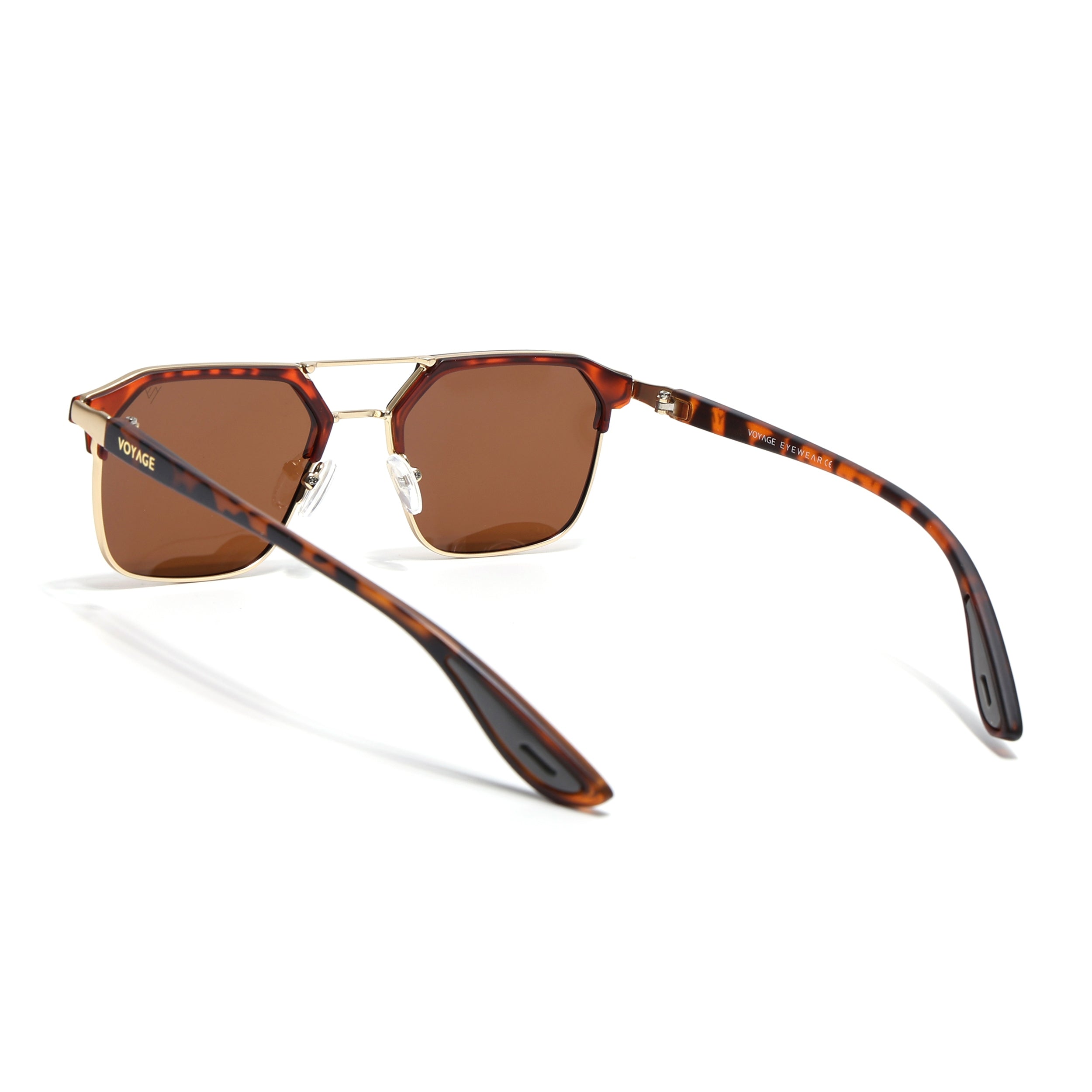 Commander | Demi Brown Wayfarer Polarized Sunglasses | Brown Lens - PMG6682