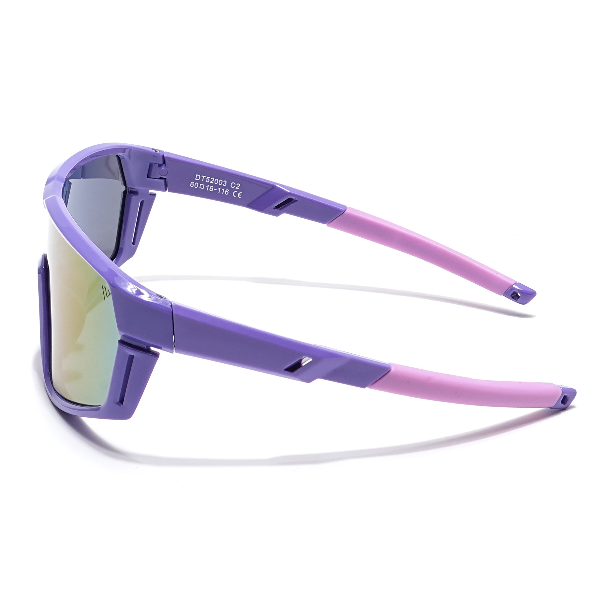 Drift Sunglasses for Kids -6 yrs To 12 yrs (Multicolor Lens | Purple Frame - PMG6065)