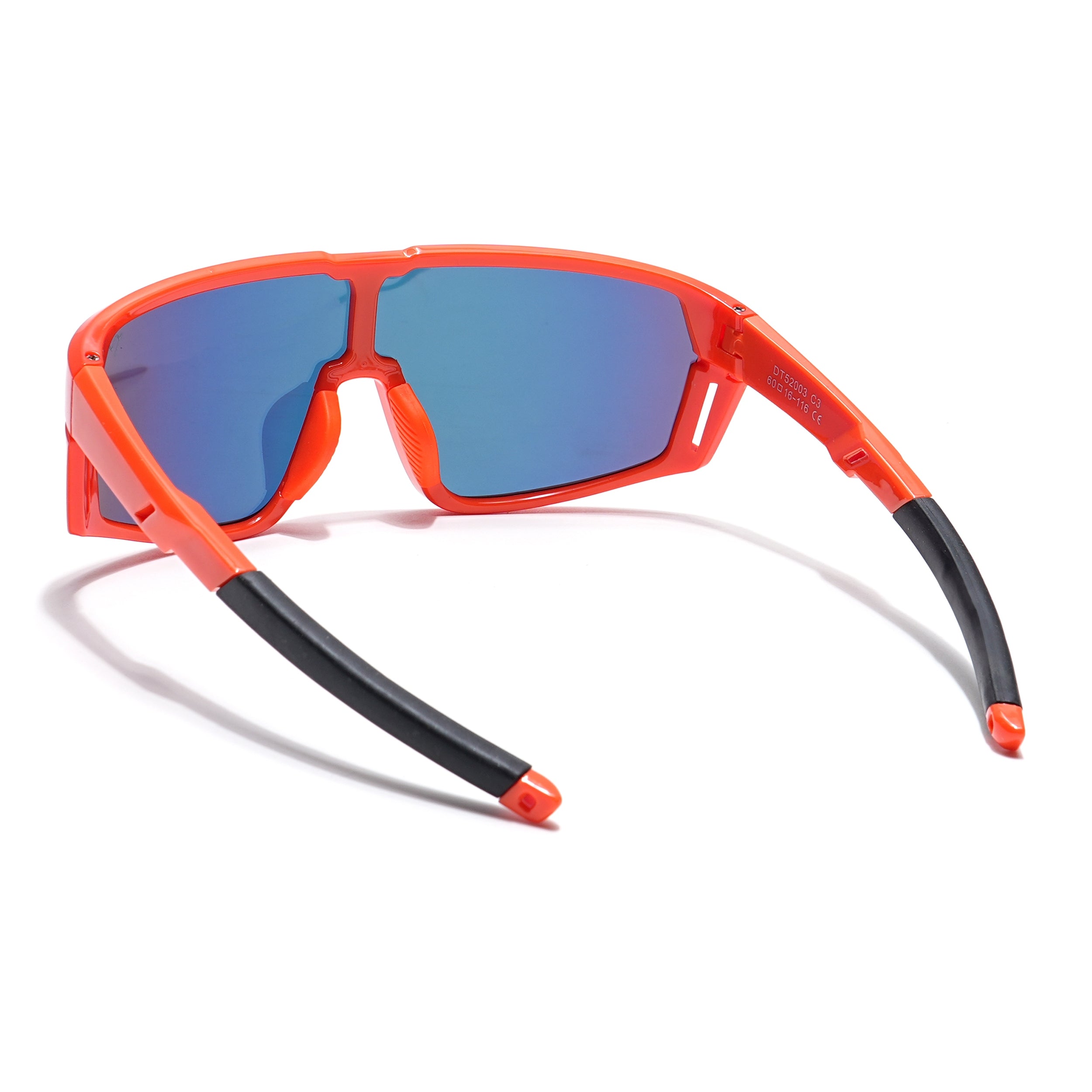 Drift Sunglasses for Kids -6 yrs To 12 yrs (Multicolor Lens | Orange Frame - PMG6066)