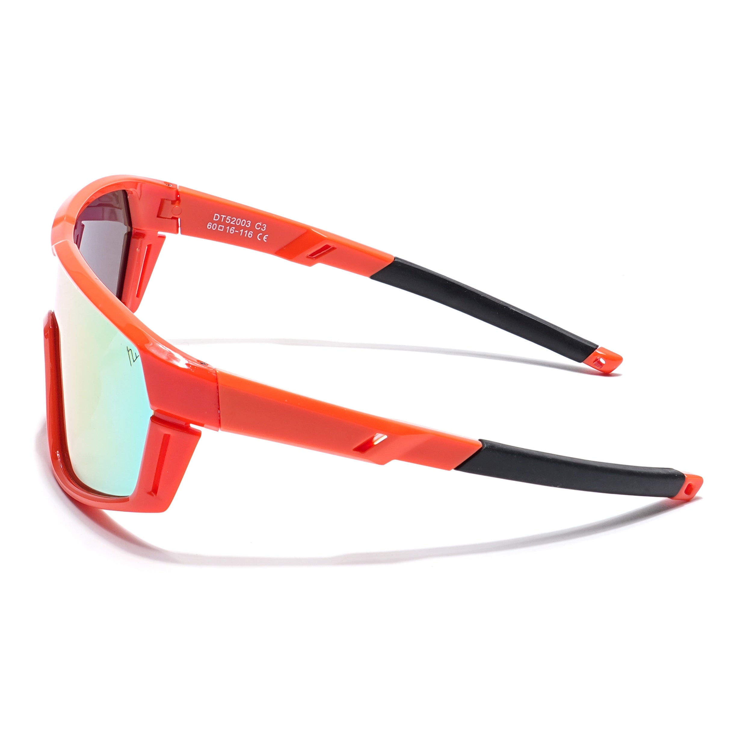 Drift Sunglasses for Kids -6 yrs To 12 yrs (Multicolor Lens | Orange Frame - PMG6066)