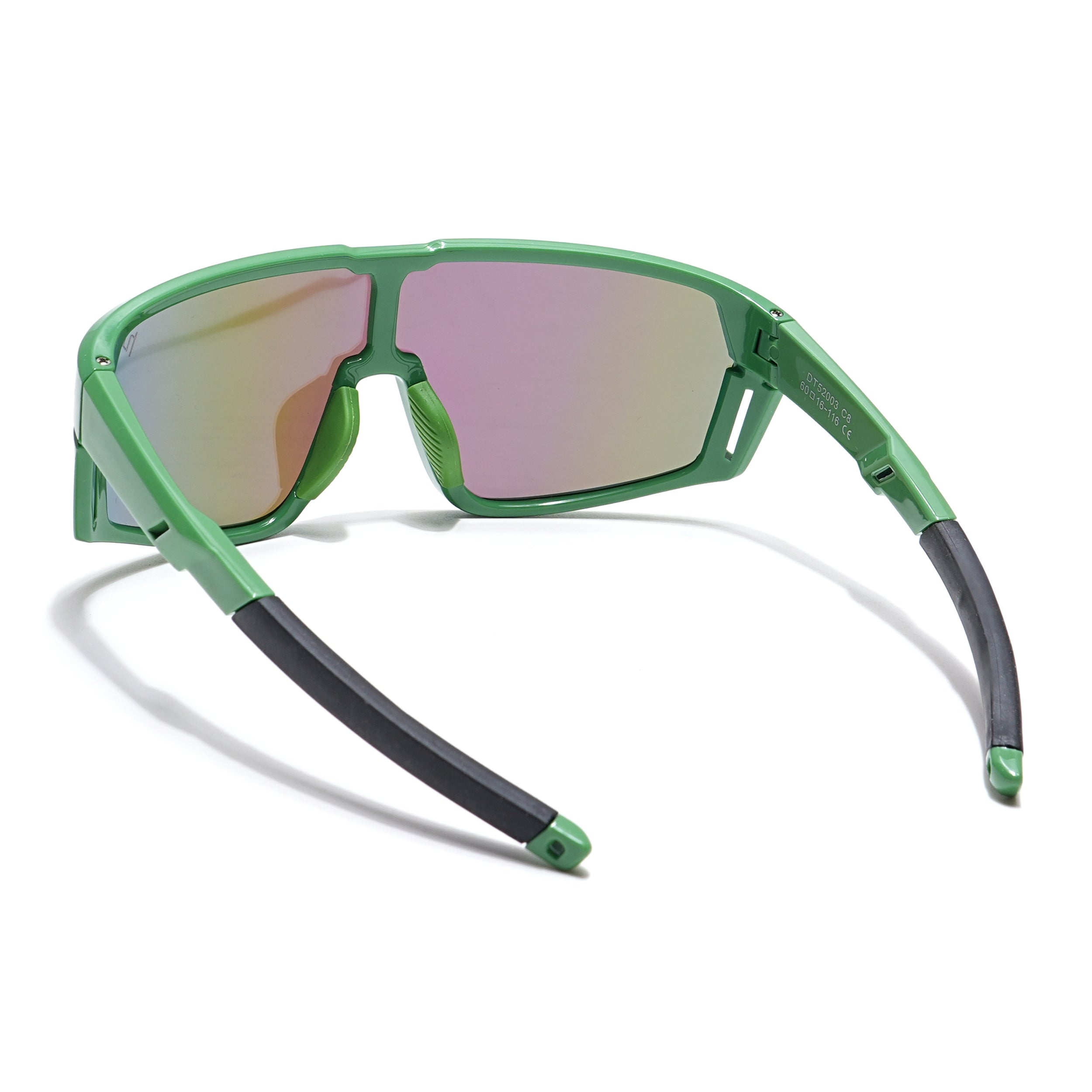 Drift Sunglasses for Kids -6 yrs To 12 yrs (Multicolor Lens | Green Frame - PMG6067)