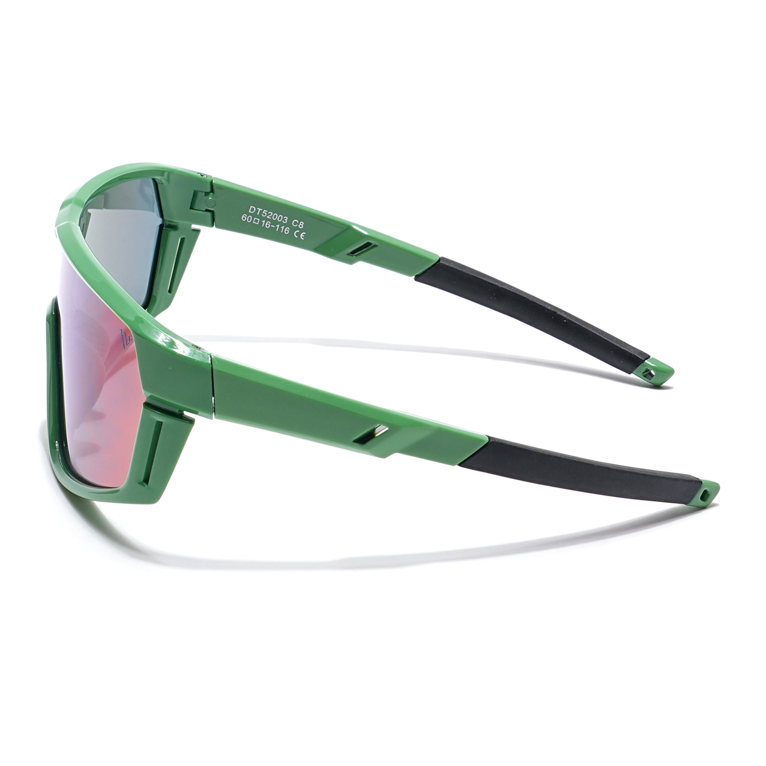 Drift Sunglasses for Kids -6 yrs To 12 yrs (Multicolor Lens | Green Frame - PMG6067)