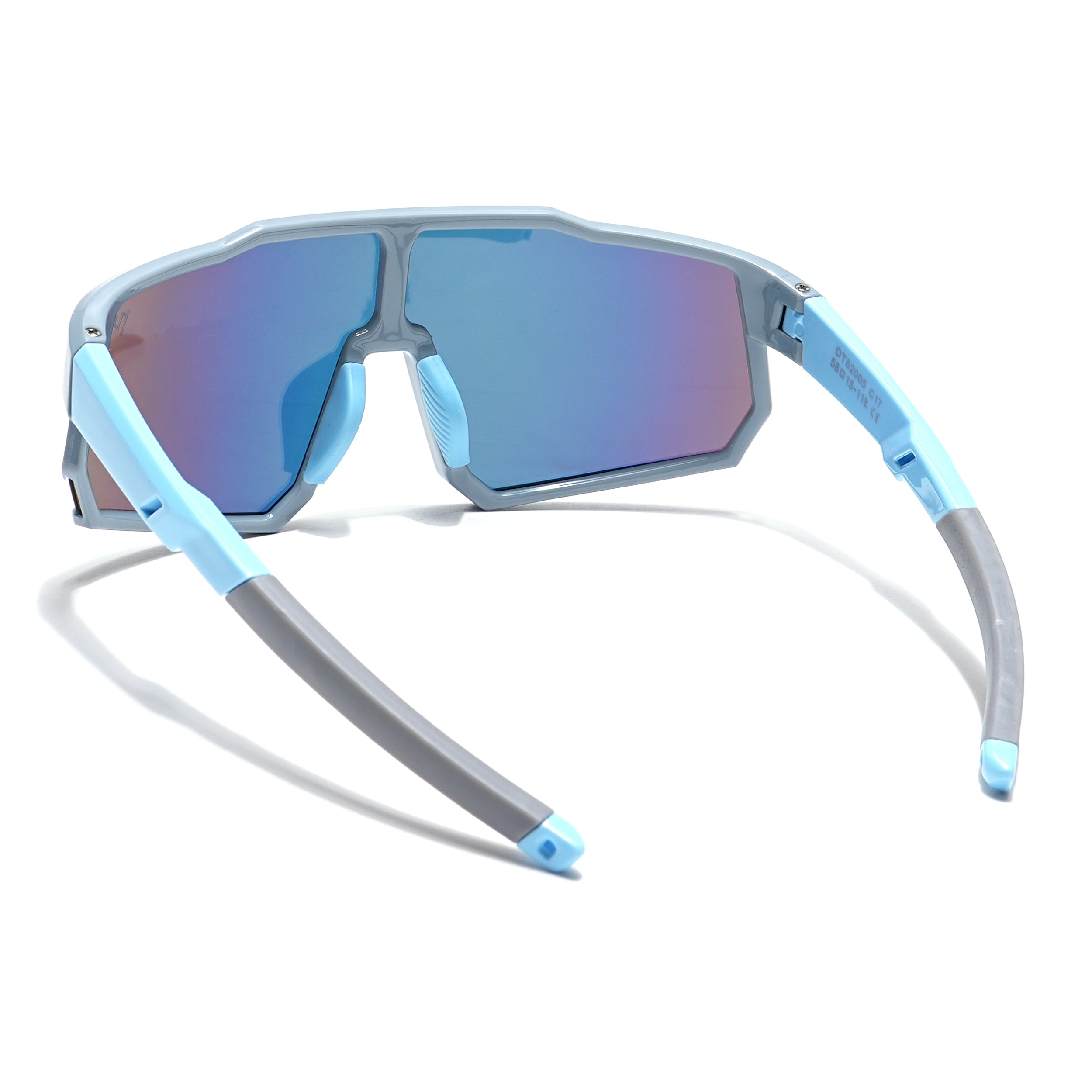 Drift Sunglasses for Kids -6 yrs To 12 yrs (Multicolor Lens | Light Blue Frame - PMG6069)