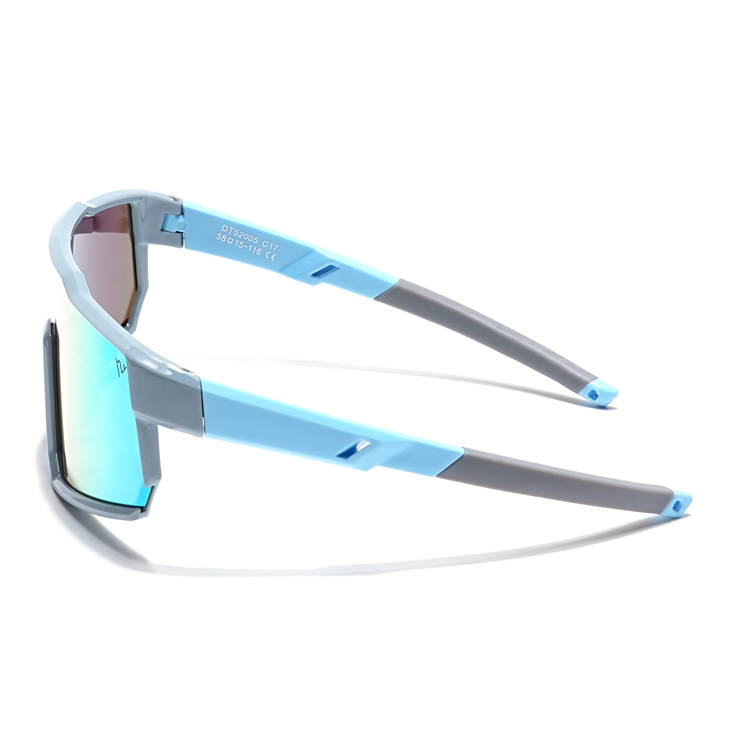 Drift Sunglasses for Kids -6 yrs To 12 yrs (Multicolor Lens | Light Blue Frame - PMG6069)