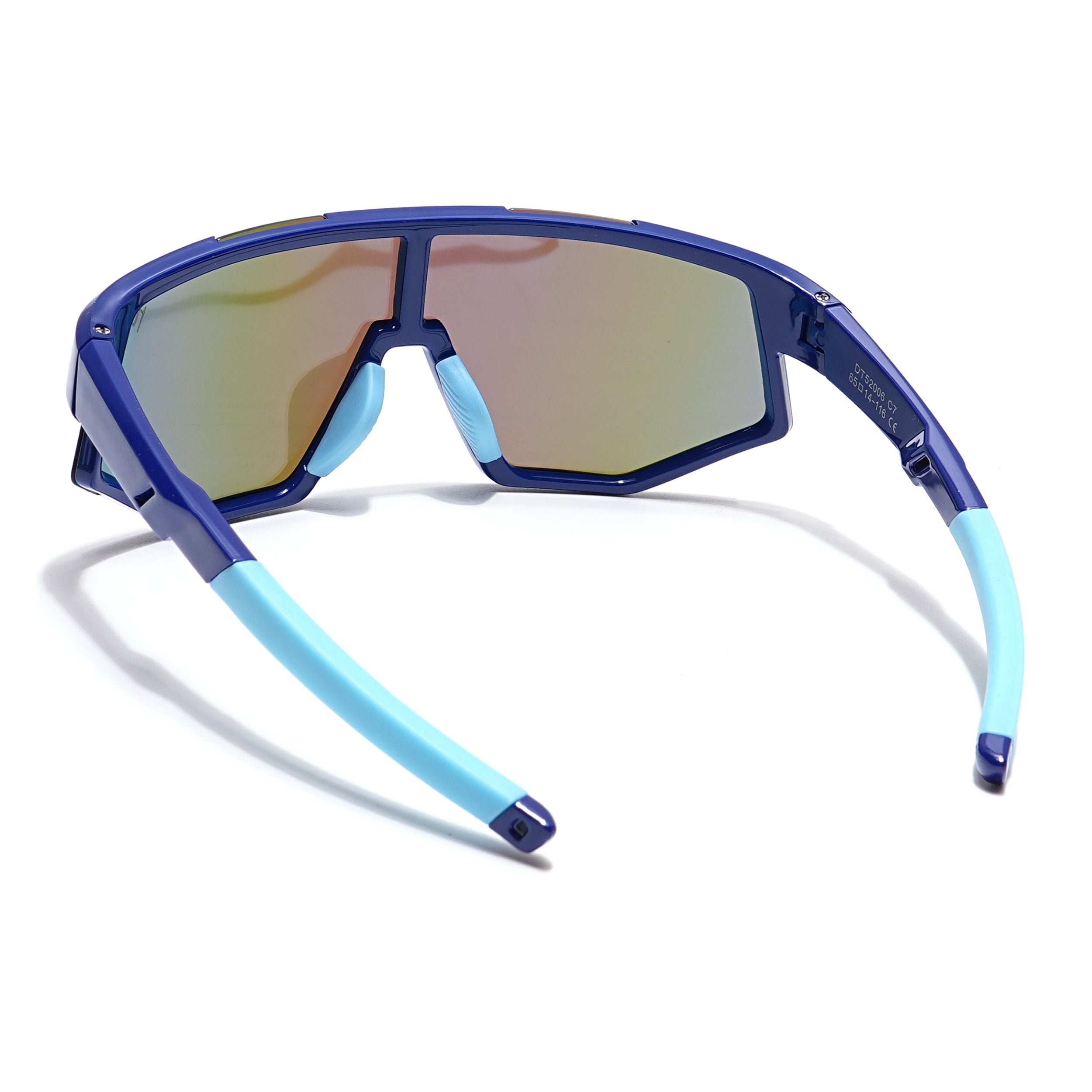 Drift Sunglasses for Kids -6 yrs To 12 yrs (Multicolor Lens | Blue Frame - PMG6073)