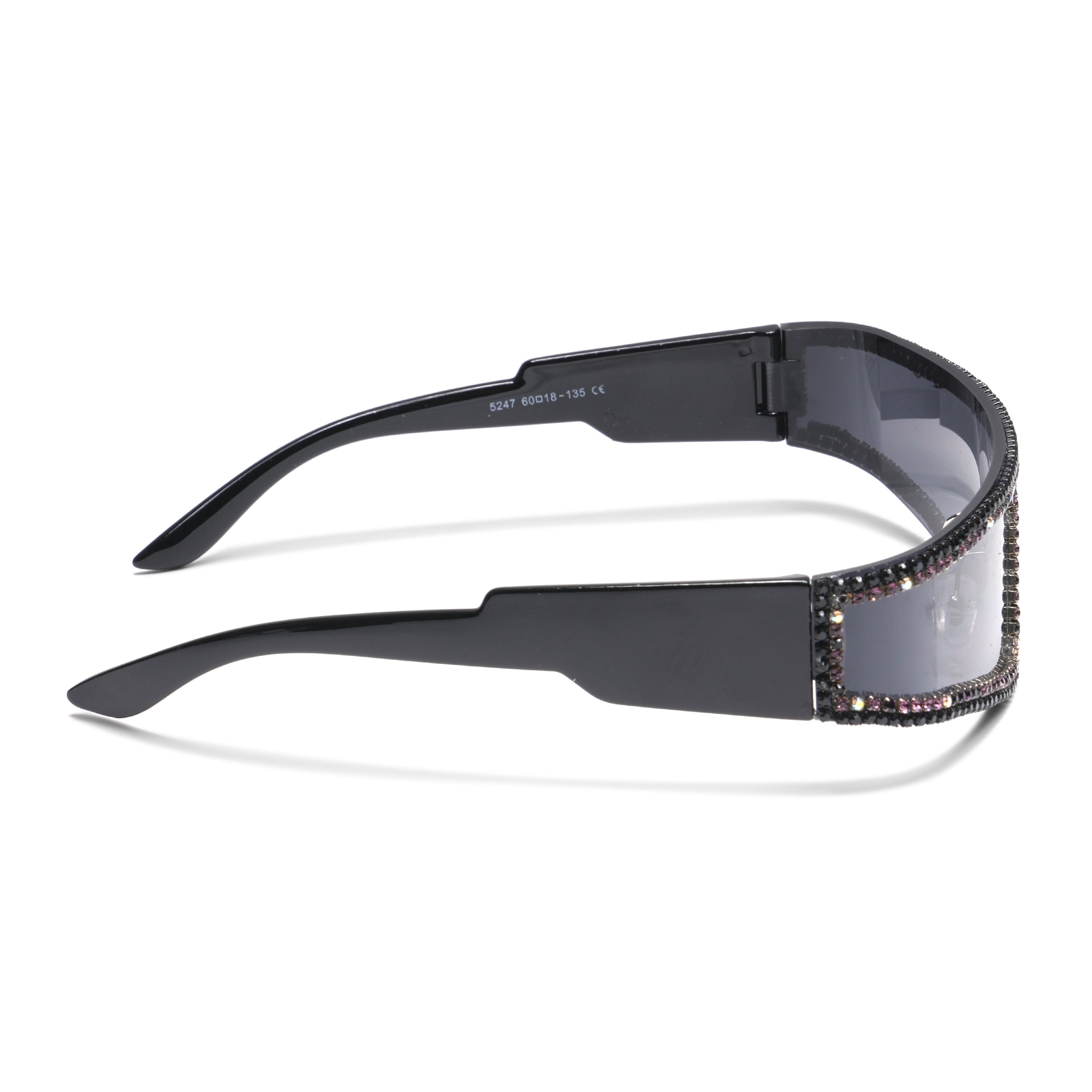 Black Wrap-Around Sunglasses - MG4348