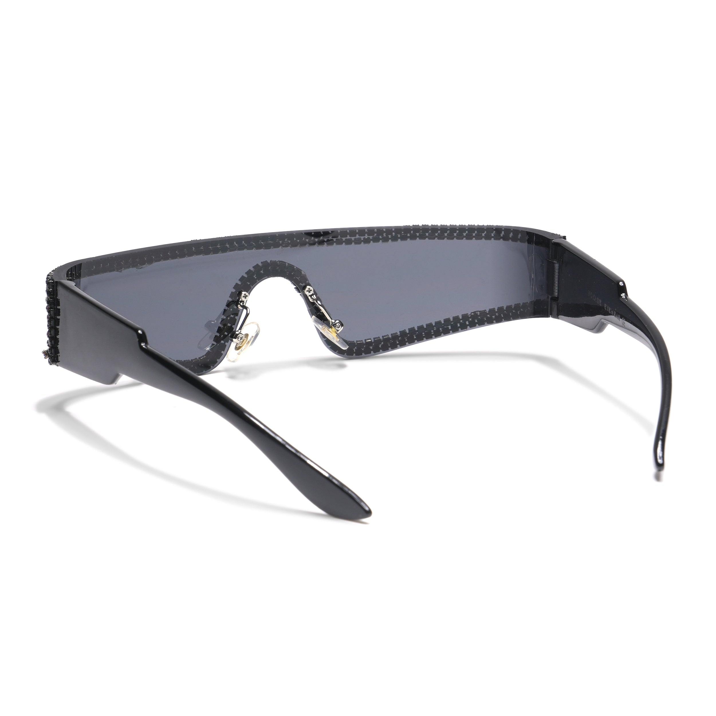 Black Wrap-Around Sunglasses - MG4348