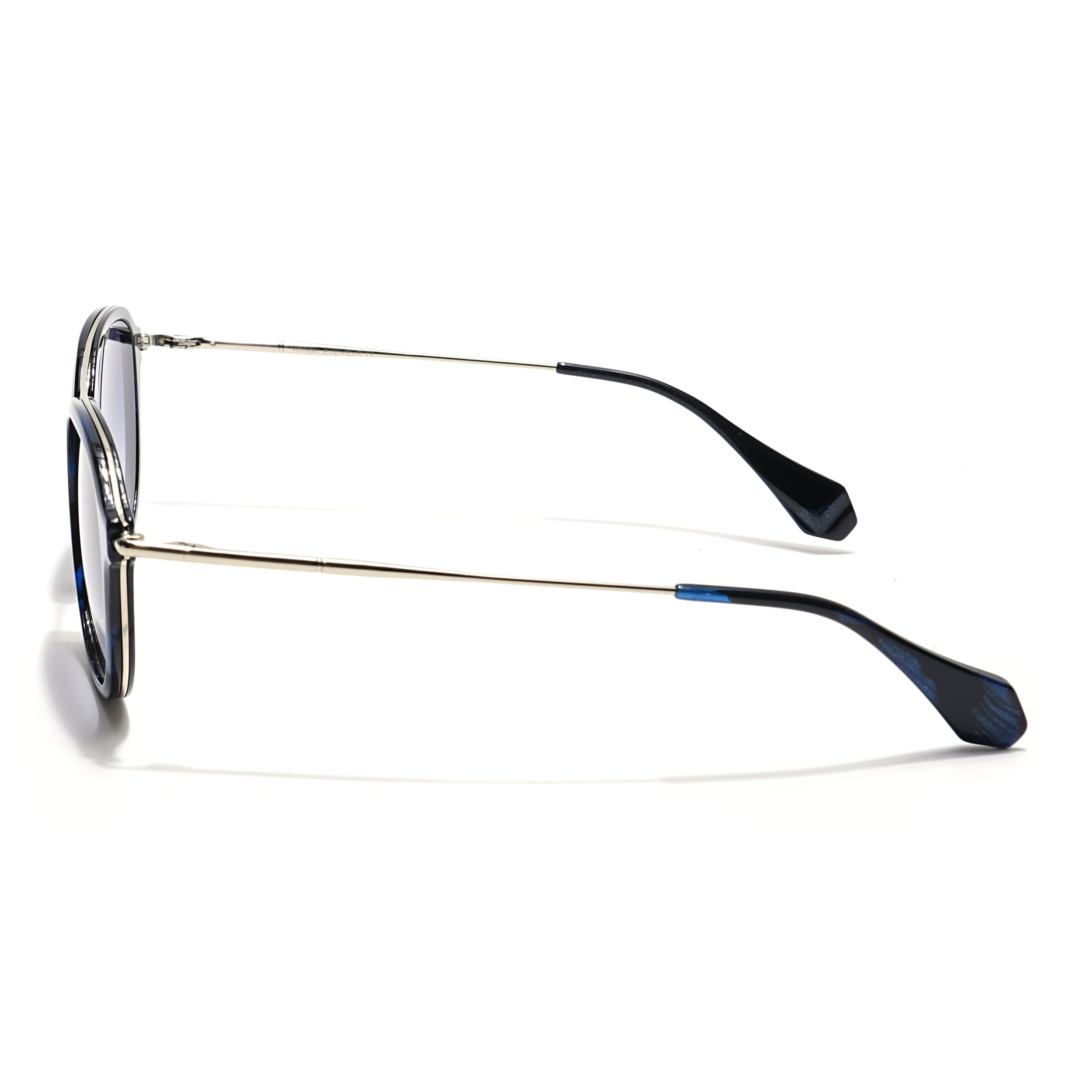 Voyage Select Wayfarer Sunglasses (Grey & Clear Lens | Black & Blue Frame - SLMG6115)