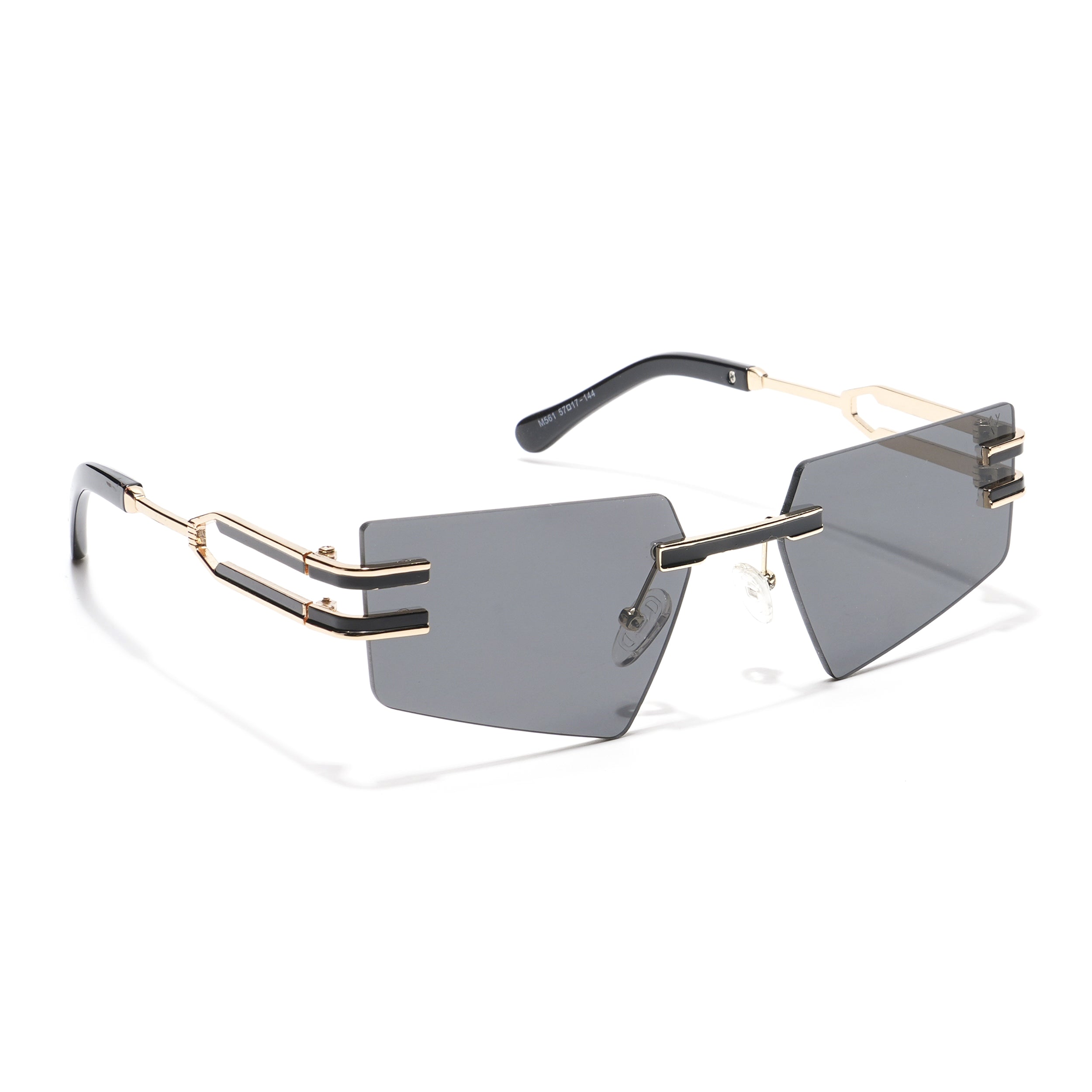 Prism | Black Rectangle Sunglasses - MG4201