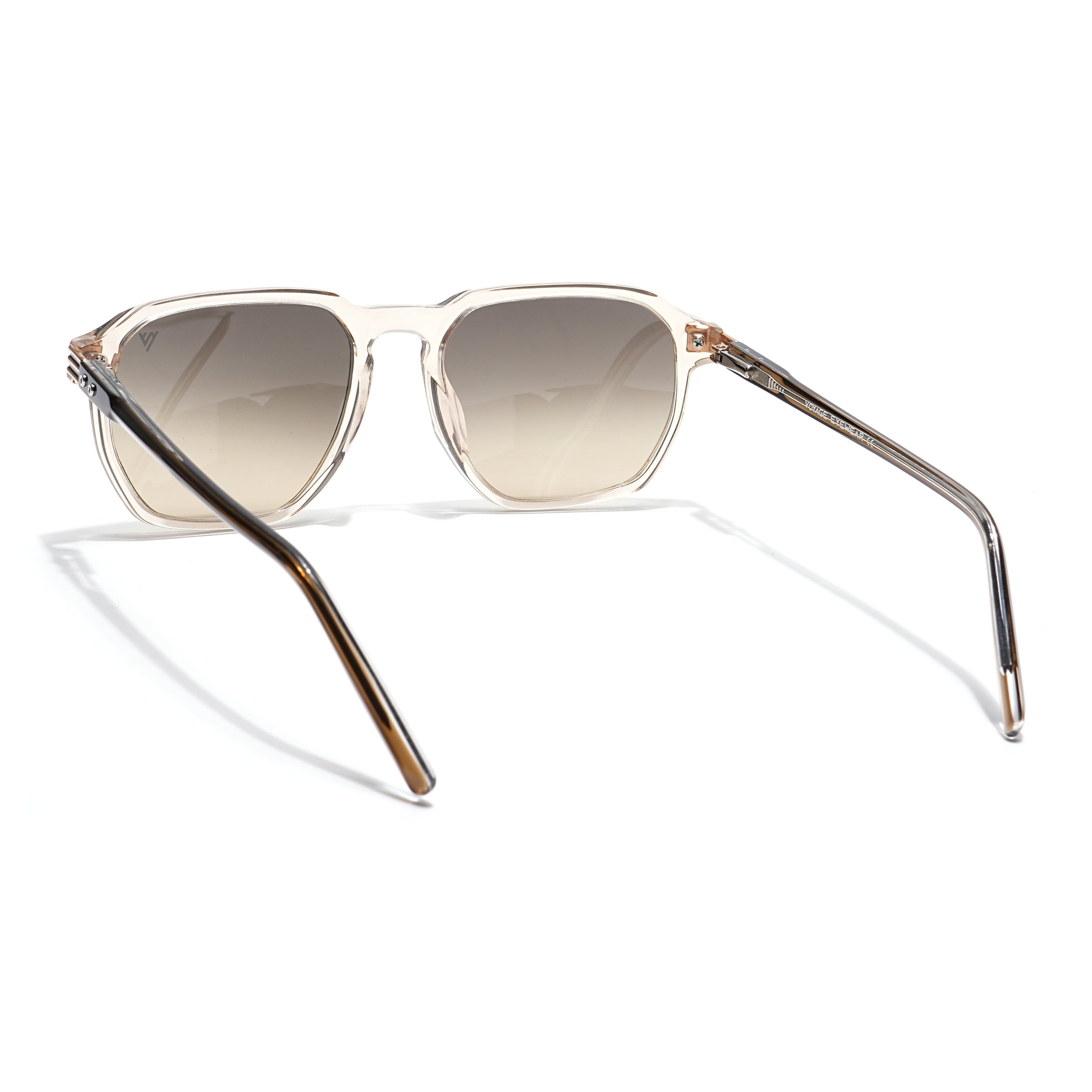 Voyage Select Square Sunglasses (Grey & Light Brown Lens | Transparent Brown Frame - SLMG6122)