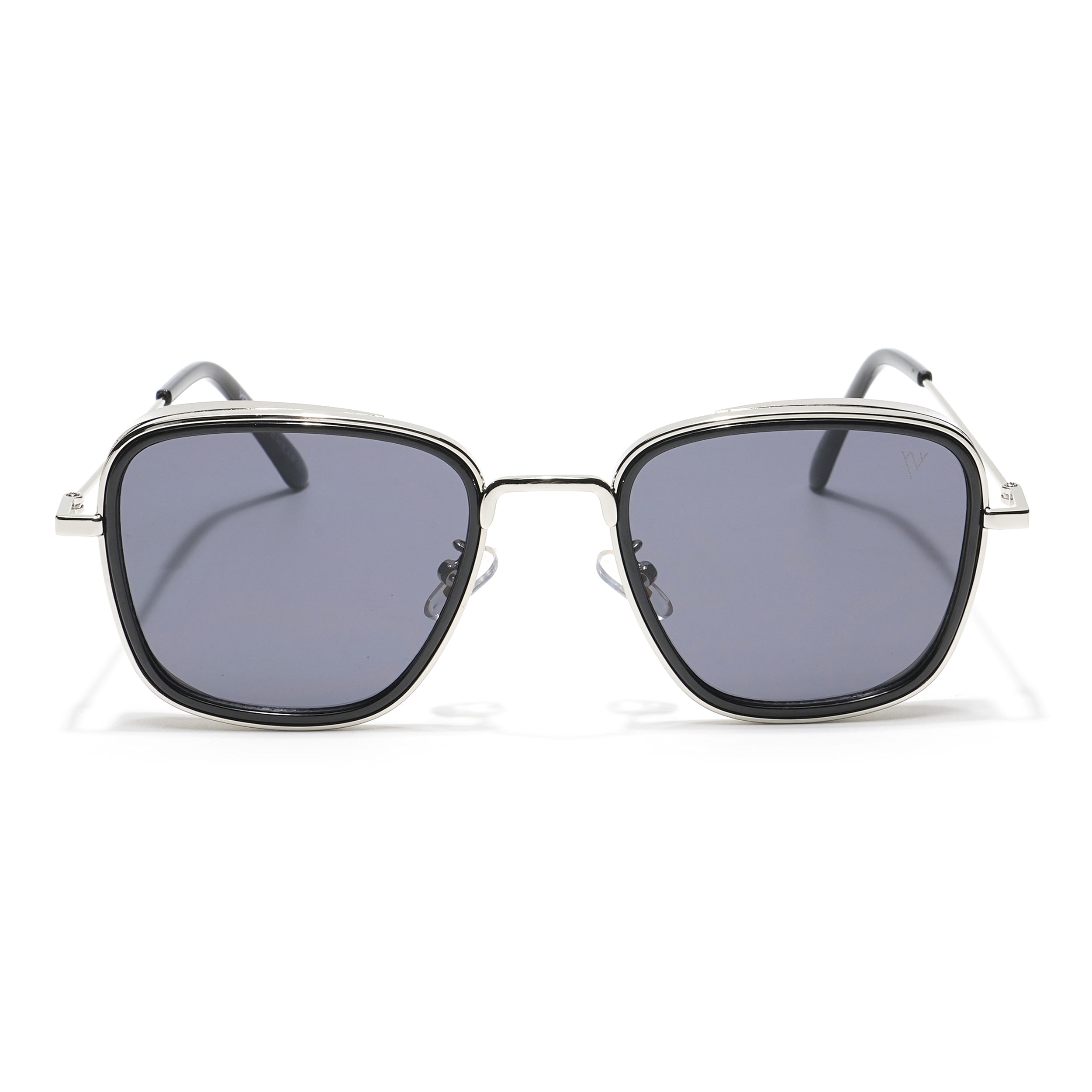 Rogue | Black-Silver Retro Square Sunglasses MG2970