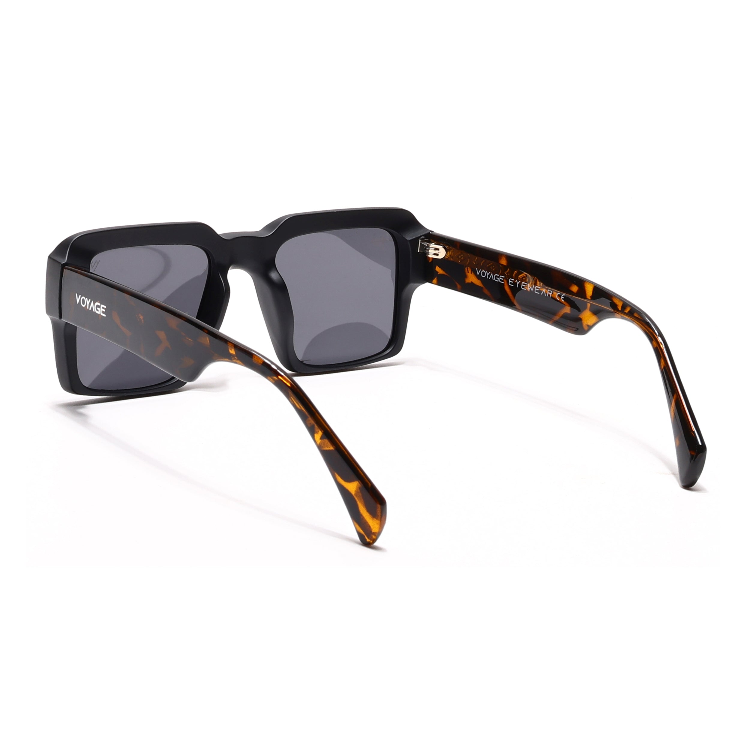 Flux | Matt Black Polarized Wayfarer Sunglasses - PMG4751