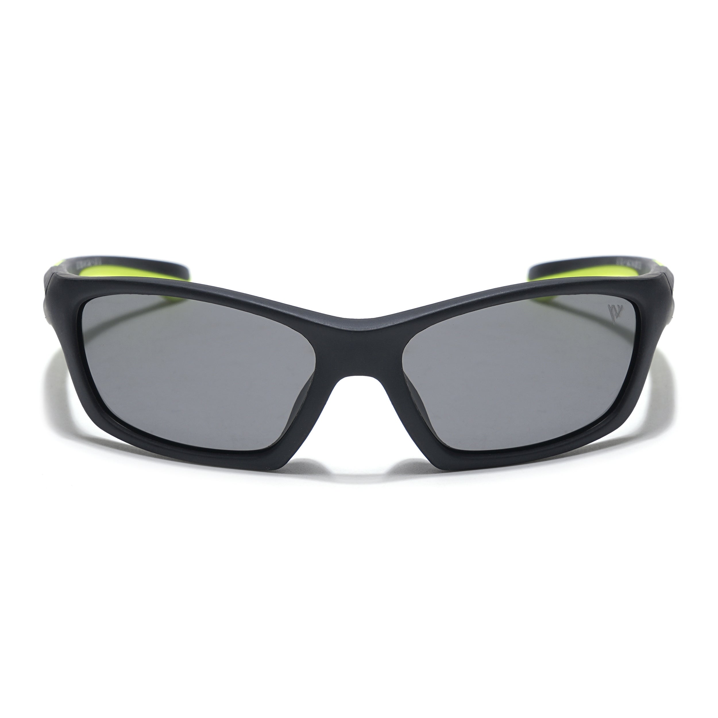 Wrap Around Polarized Sunglasses for Kids -6 yrs To 12 yrs (Black Lens | Black Frame - PMG5891)