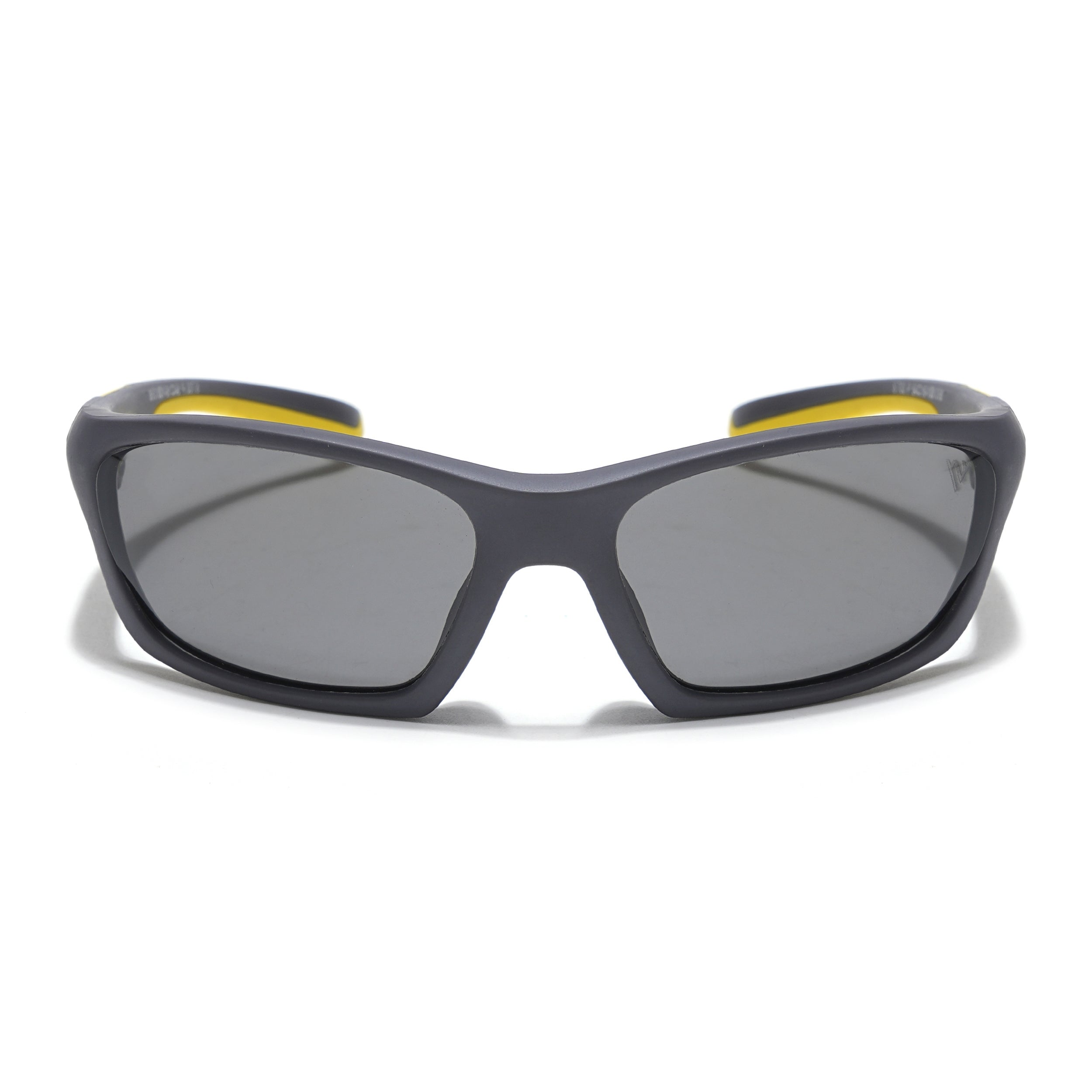 Wrap Around Polarized Sunglasses for Kids -6 yrs To 12 yrs (Black Lens | Grey Frame - PMG5892)