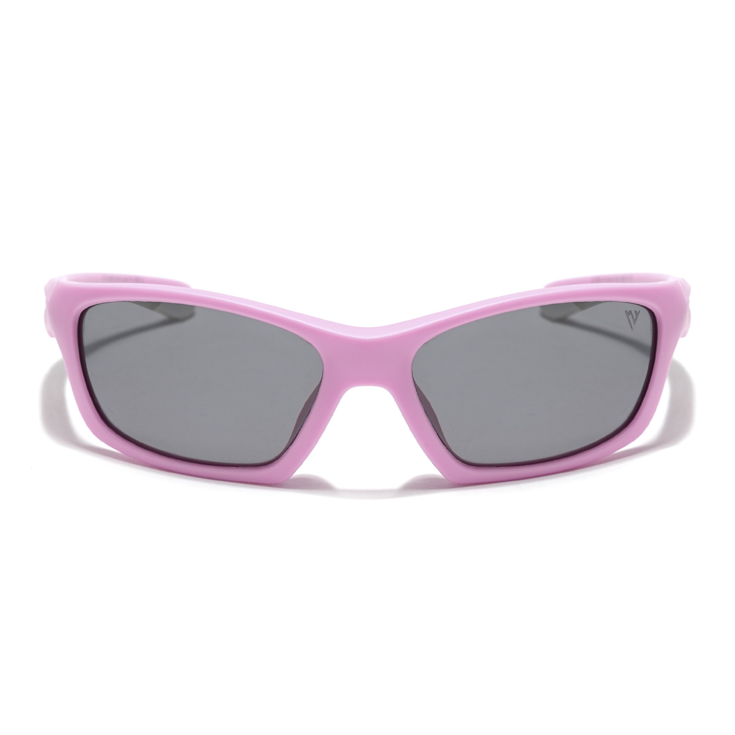 Wrap Around Polarized Sunglasses for Kids -6 yrs To 12 yrs (Black Lens | Pink Frame - PMG5894)