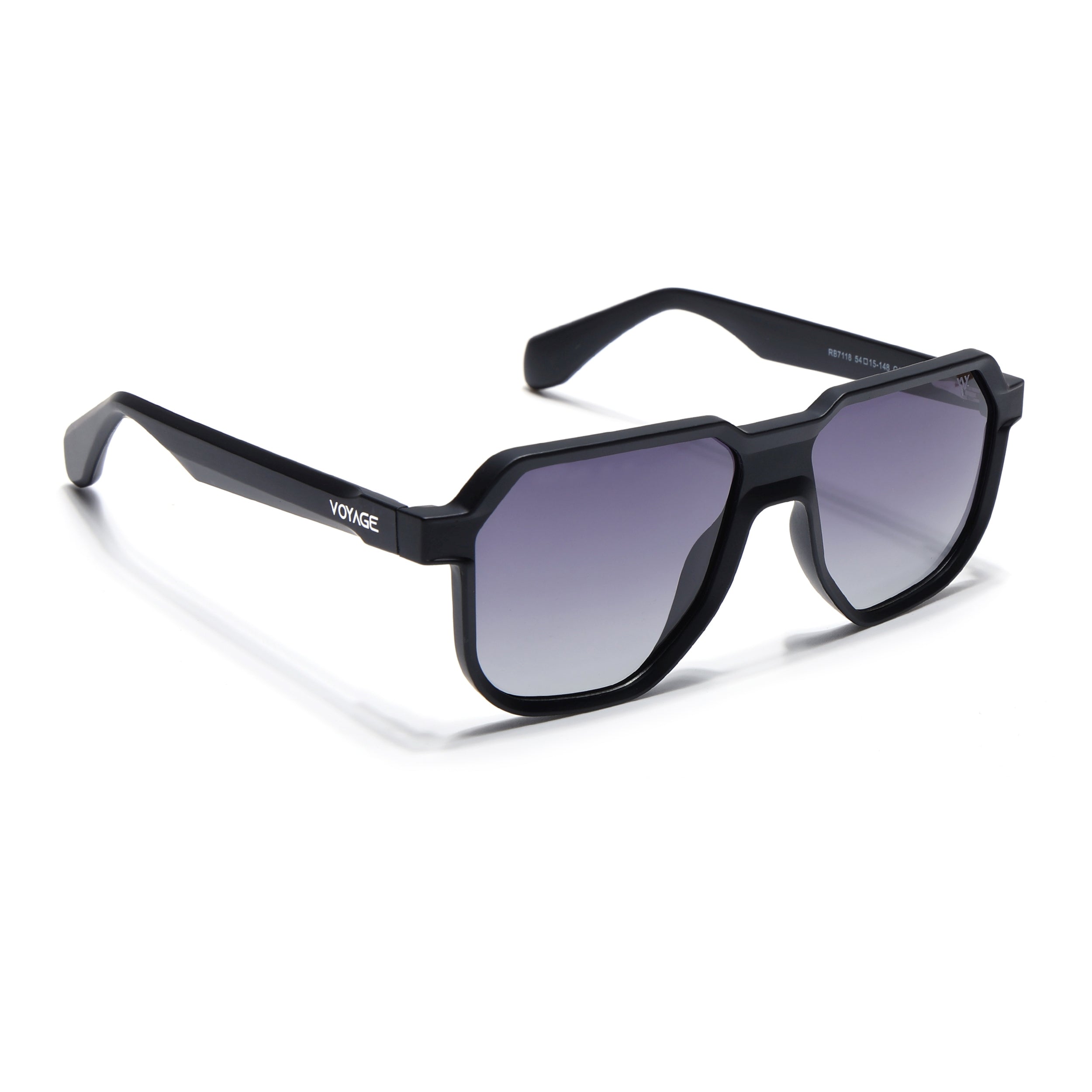 Prizm | Black Hexagonal Polarized Sunglasses | Black Lens - PMG6708