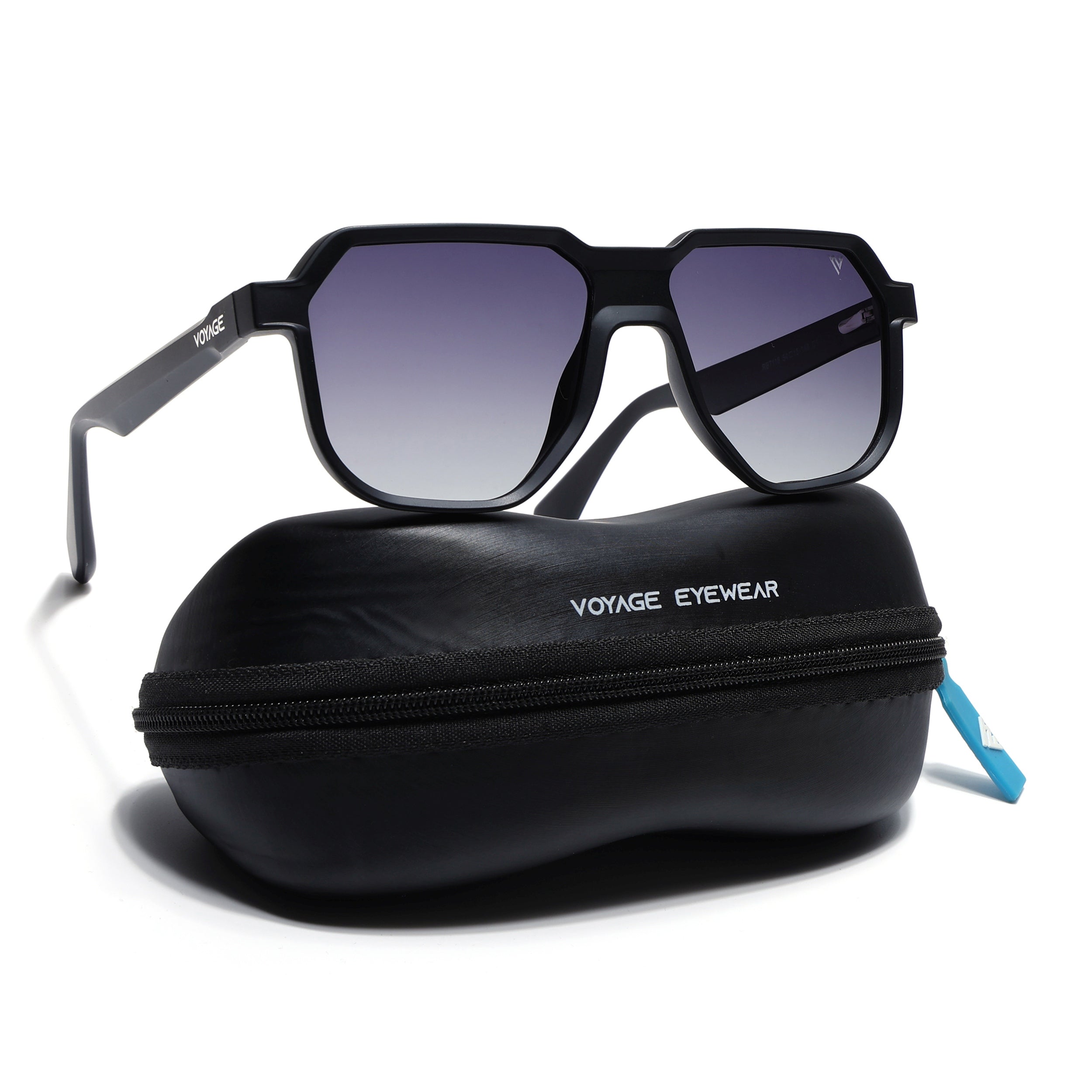 Prizm | Black Hexagonal Polarized Sunglasses | Black Lens - PMG6708