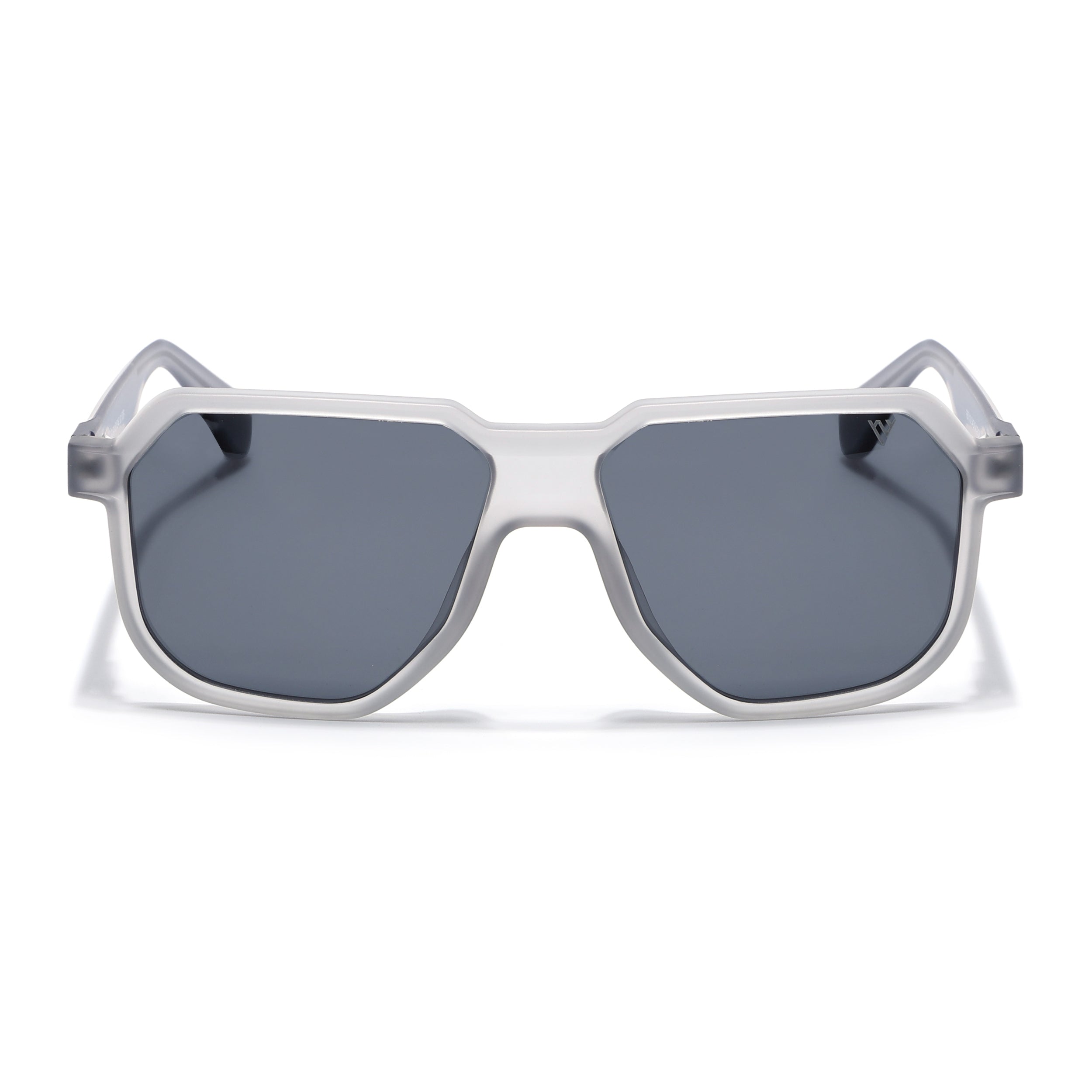 Prizm | Light Grey Hexagonal Polarized Sunglasses | Black Lens - PMG6710