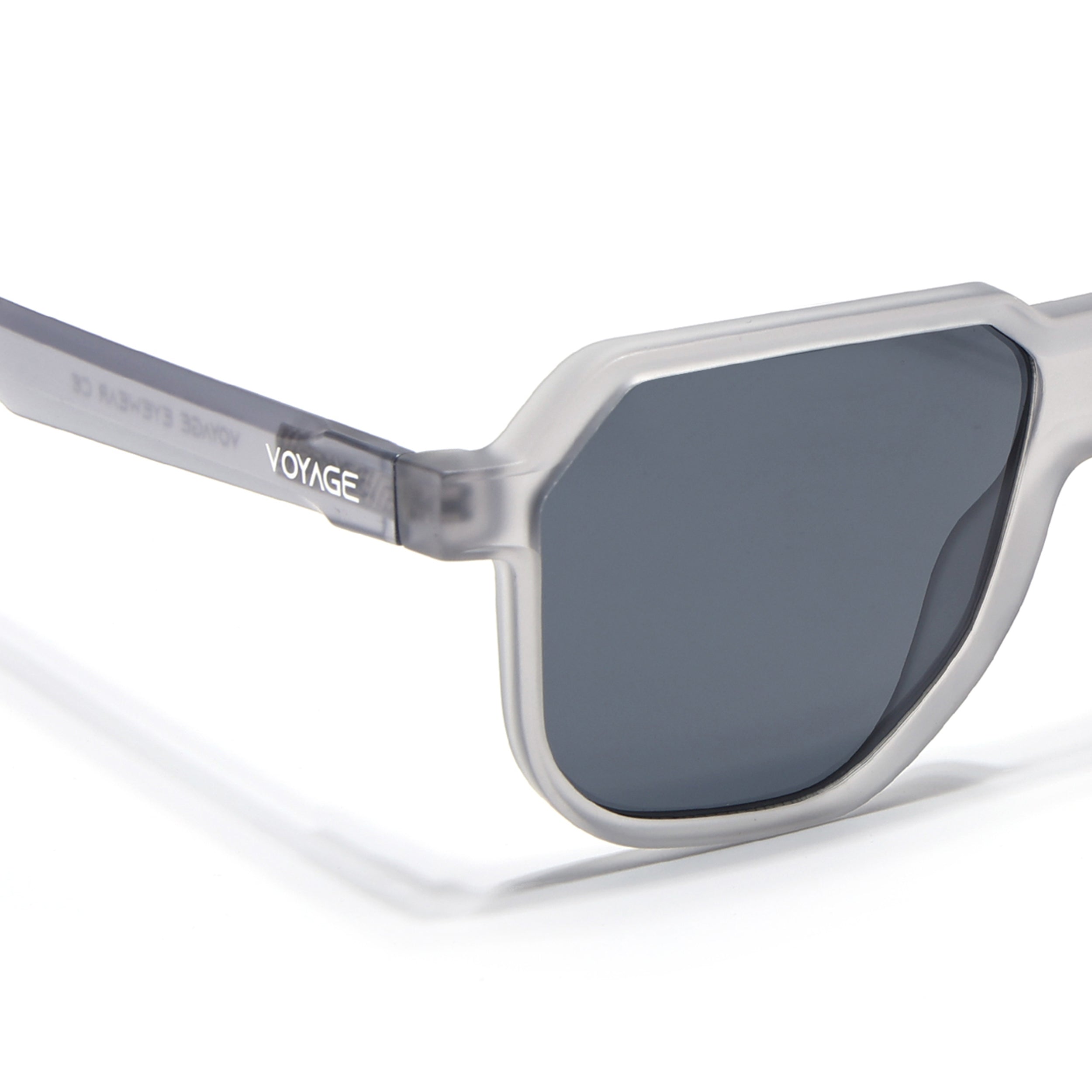 Prizm | Light Grey Hexagonal Polarized Sunglasses | Black Lens - PMG6710