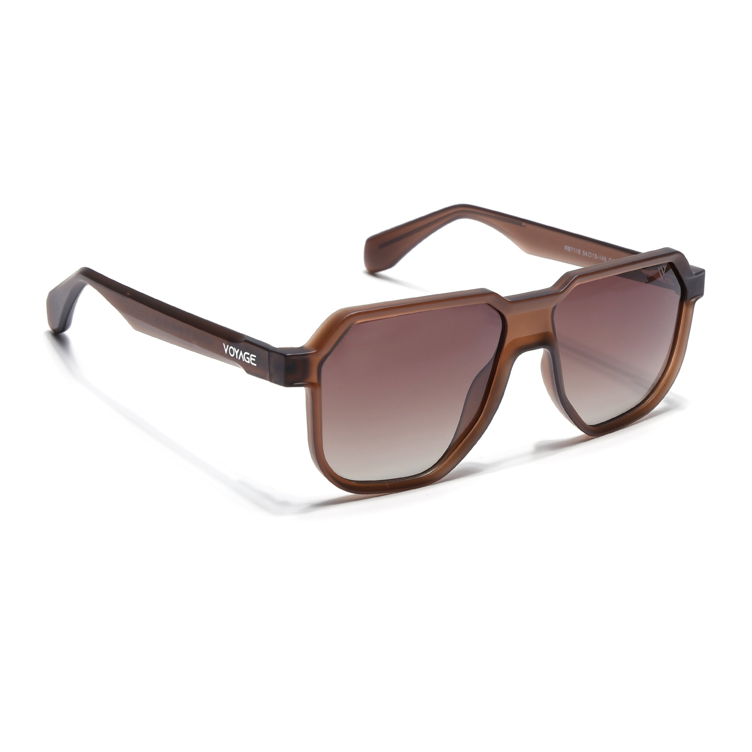 Prizm | Brown Hexagonal Polarized Sunglasses | Brown & Clear Lens - PMG6711