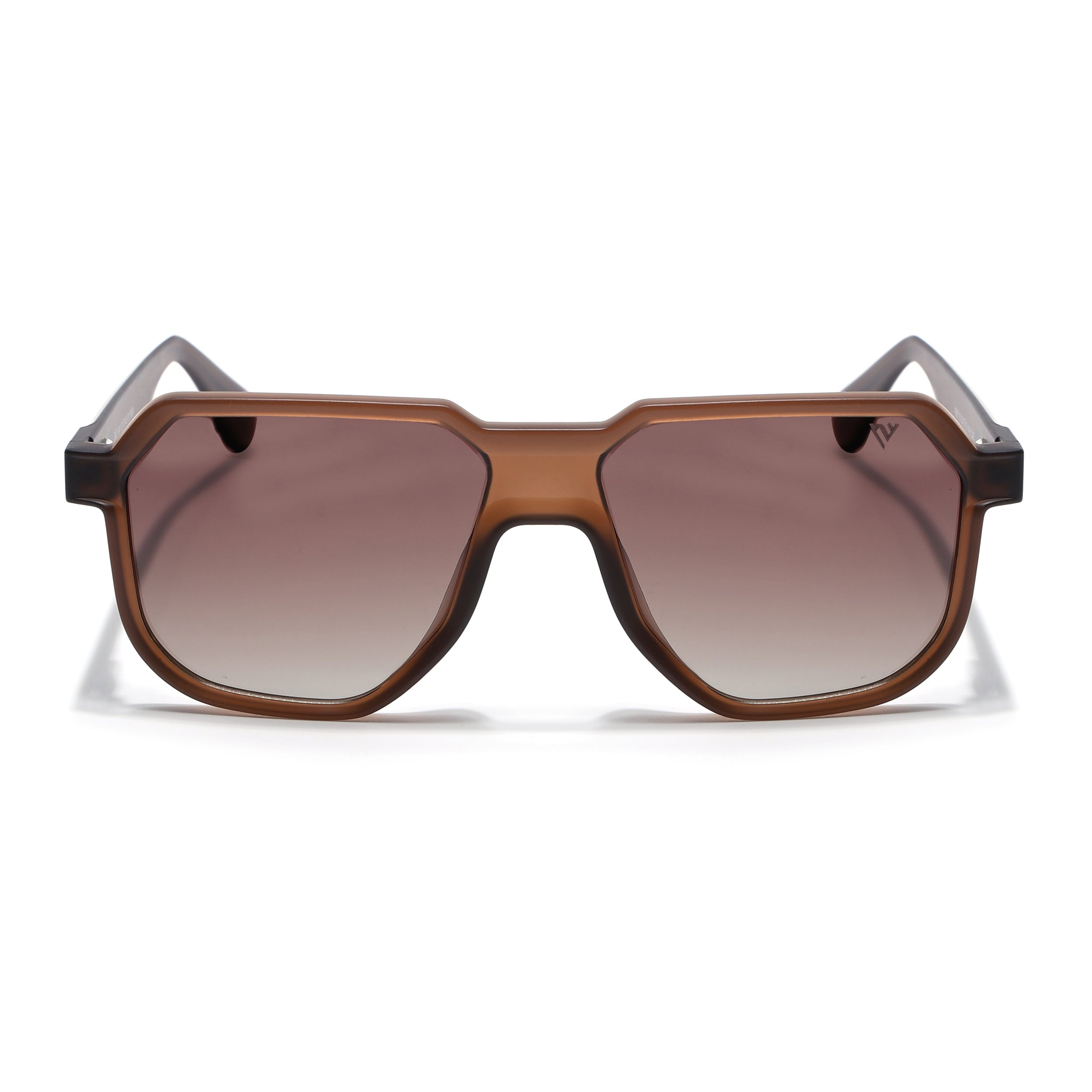 Prizm | Brown Hexagonal Polarized Sunglasses | Brown & Clear Lens - PMG6711