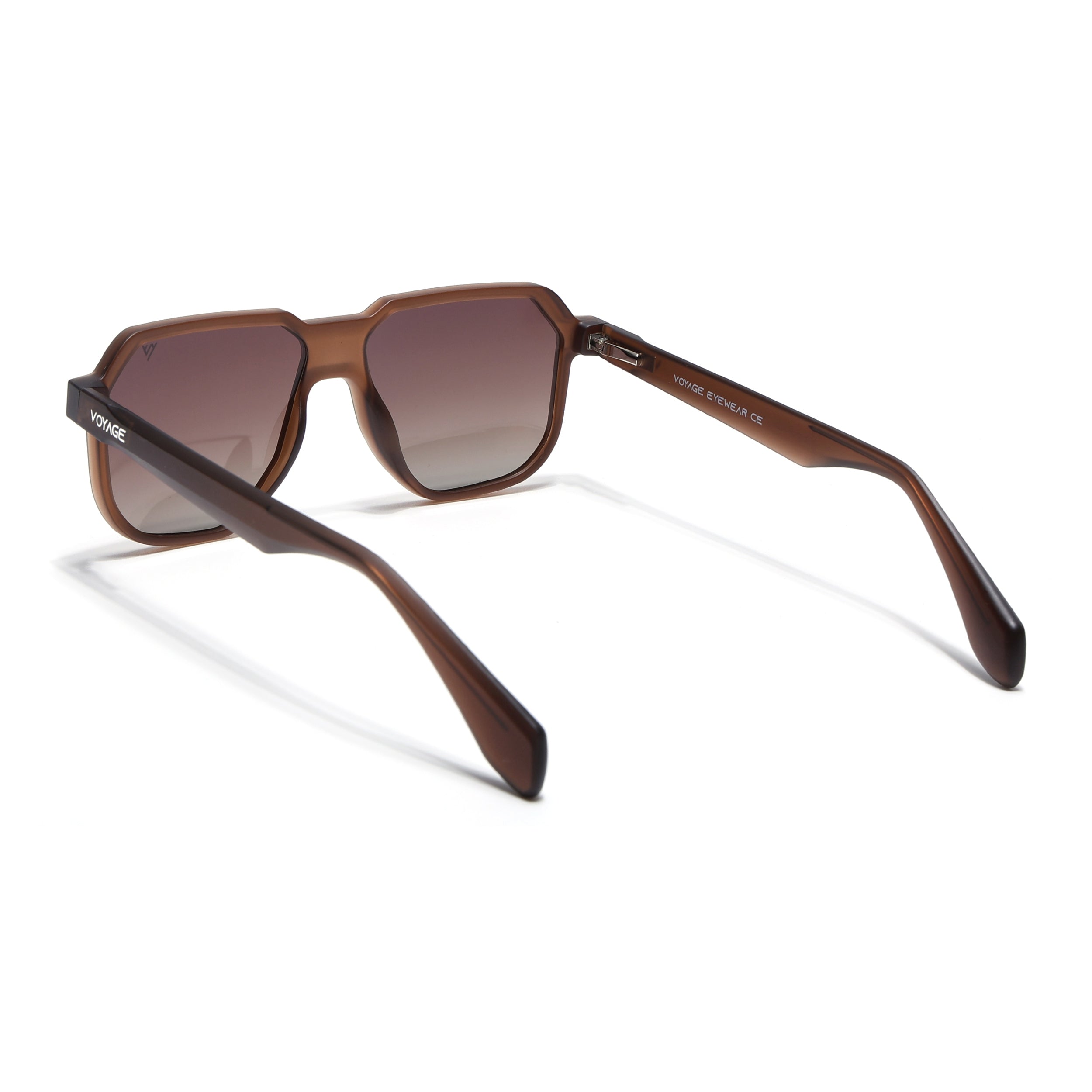 Prizm | Brown Hexagonal Polarized Sunglasses | Brown & Clear Lens - PMG6711