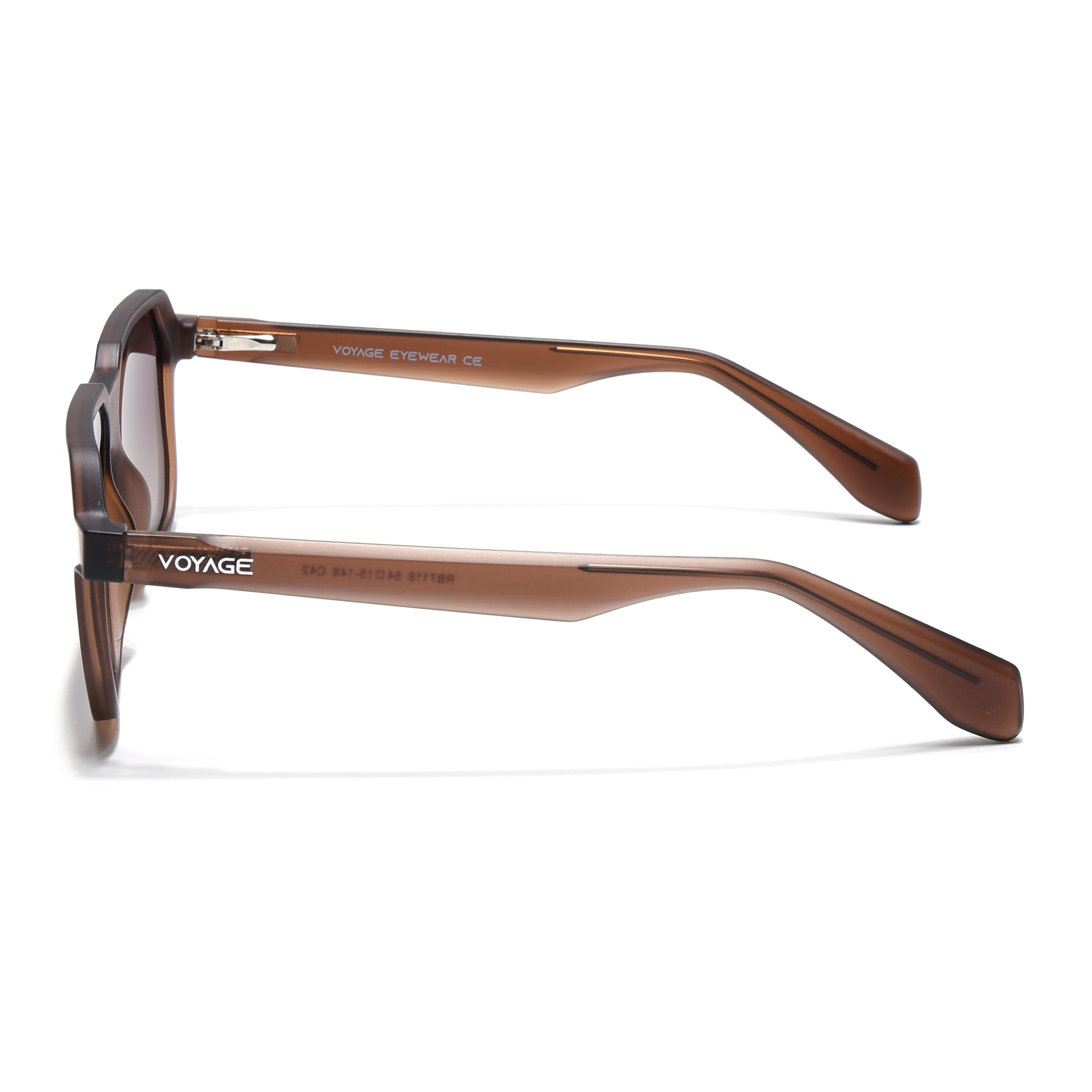 Prizm | Brown Hexagonal Polarized Sunglasses | Brown & Clear Lens - PMG6711