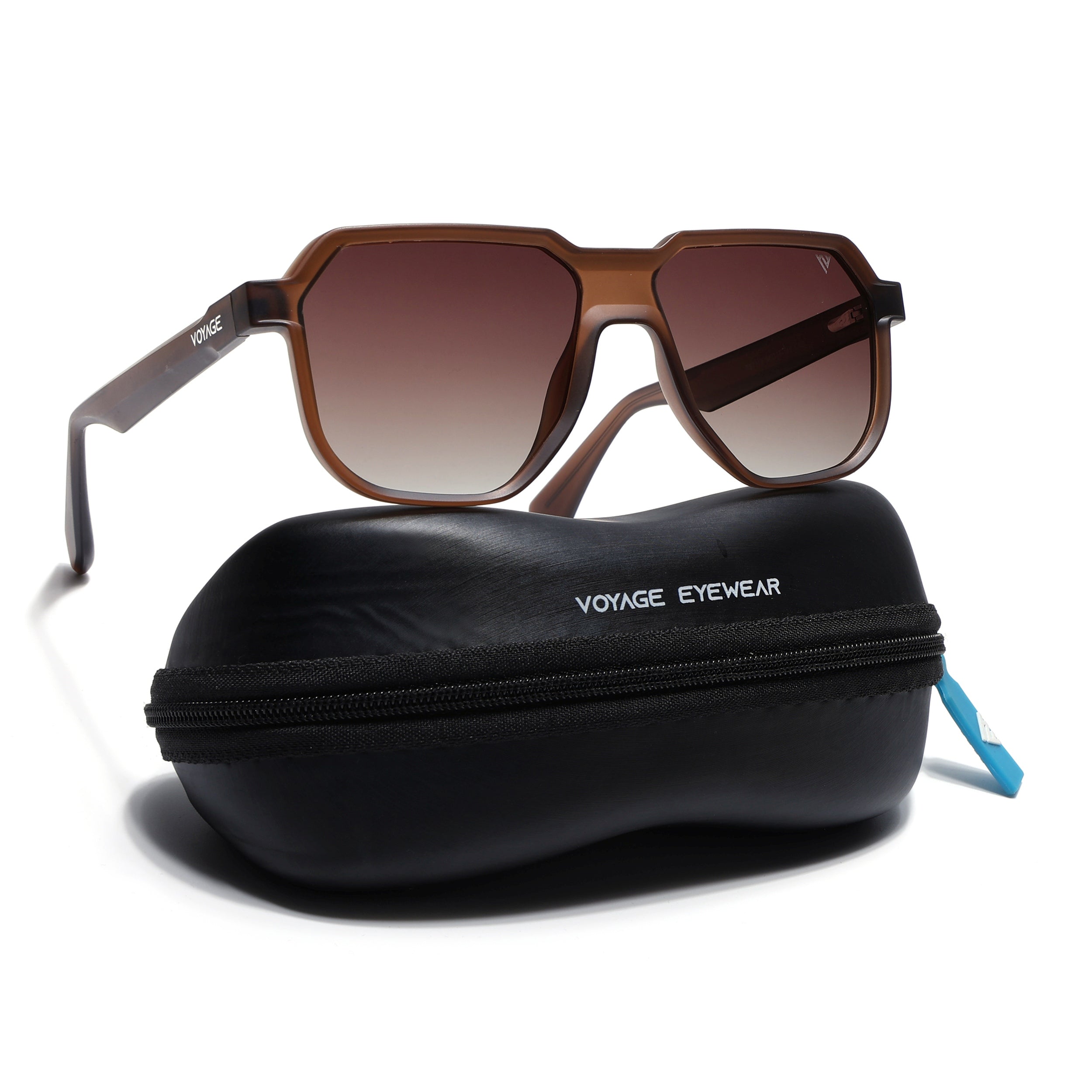 Prizm | Brown Hexagonal Polarized Sunglasses | Brown & Clear Lens - PMG6711