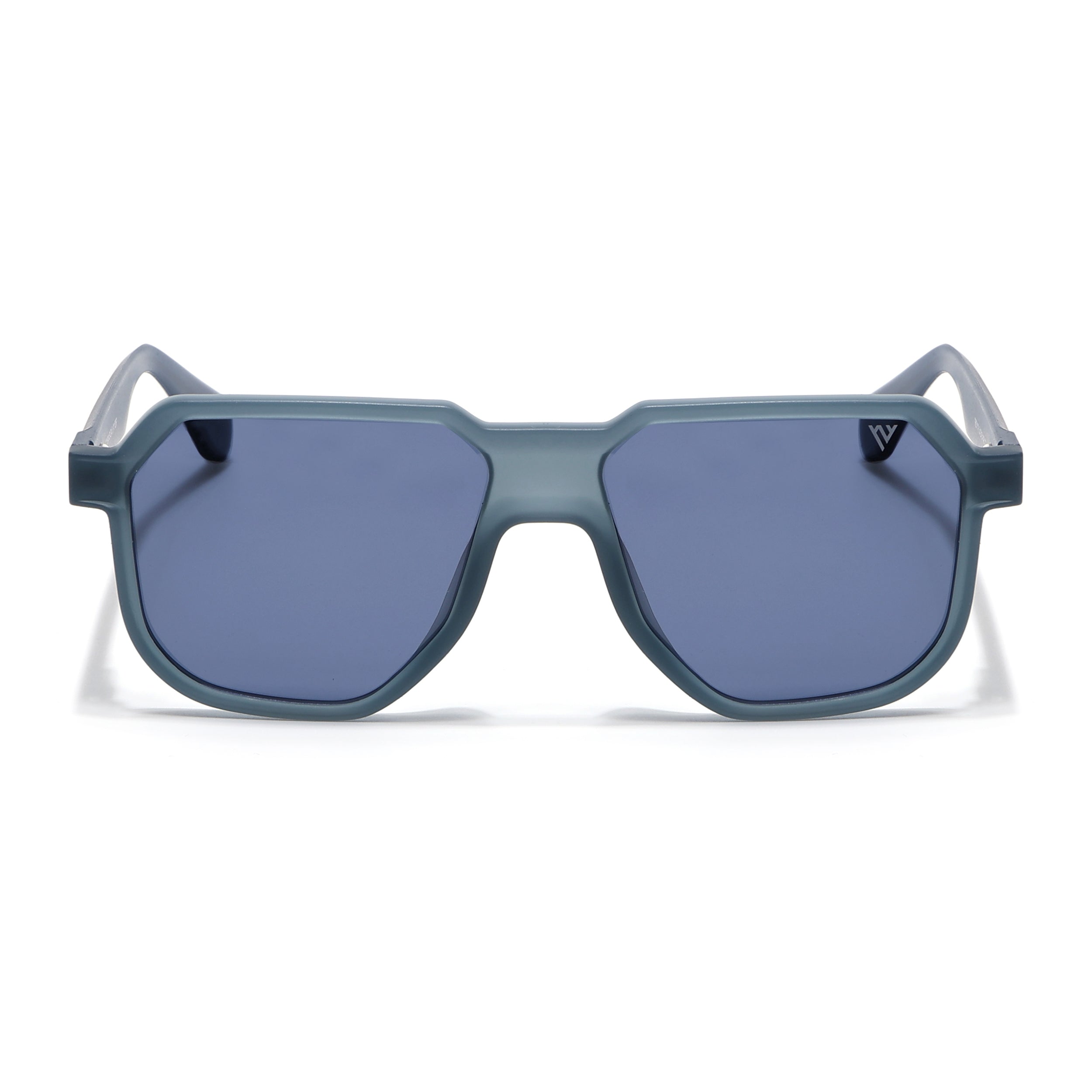 Prizm | Matt Blue Hexagonal Polarized Sunglasses | Blue Lens - PMG6712