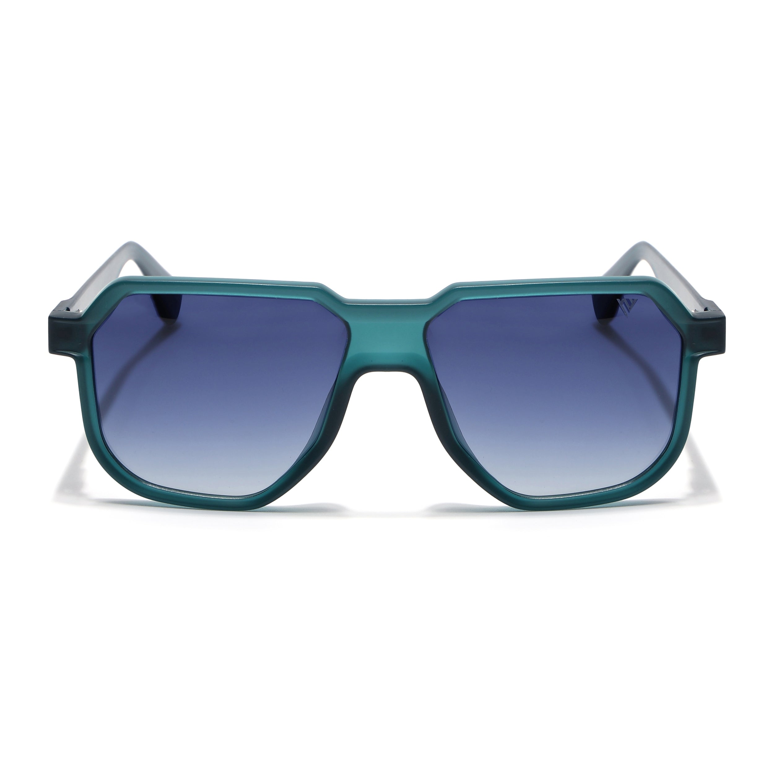 Prizm | Sea Green Hexagonal Polarized Sunglasses | Blue & Clear Lens - PMG6713