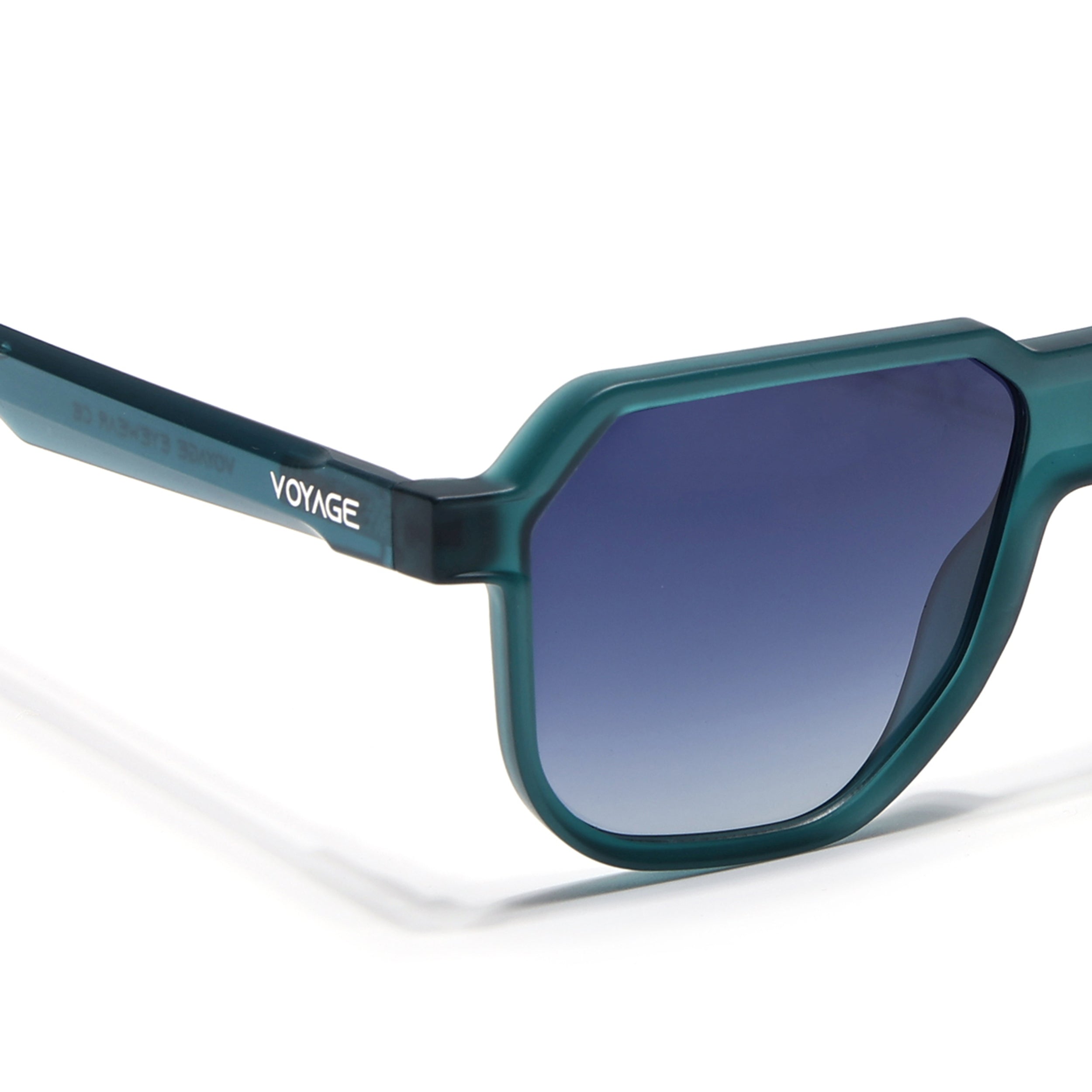 Prizm | Sea Green Hexagonal Polarized Sunglasses | Blue & Clear Lens - PMG6713