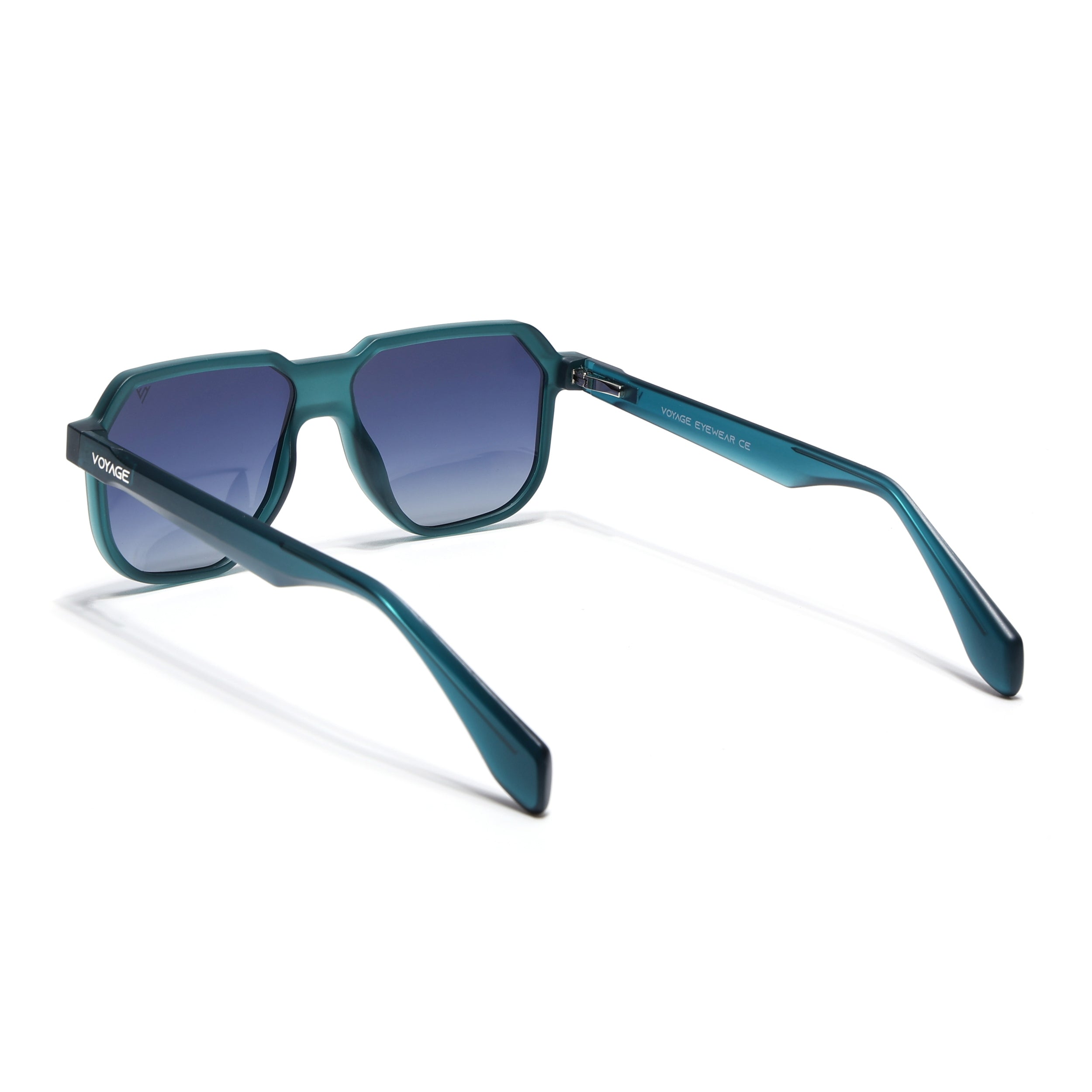 Prizm | Sea Green Hexagonal Polarized Sunglasses | Blue & Clear Lens - PMG6713