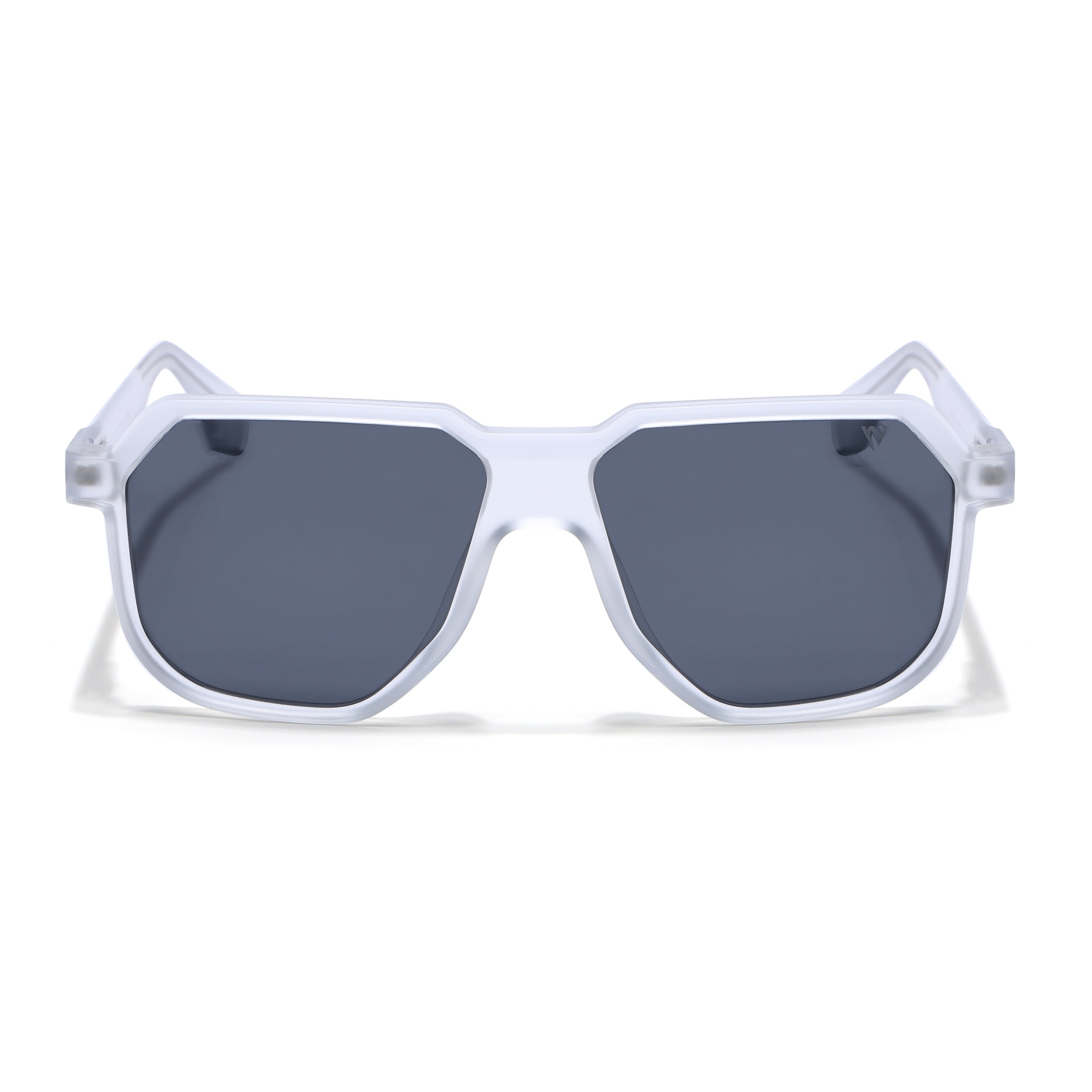 Prizm | Transparent Hexagonal Polarized Sunglasses | Black Lens - PMG6717