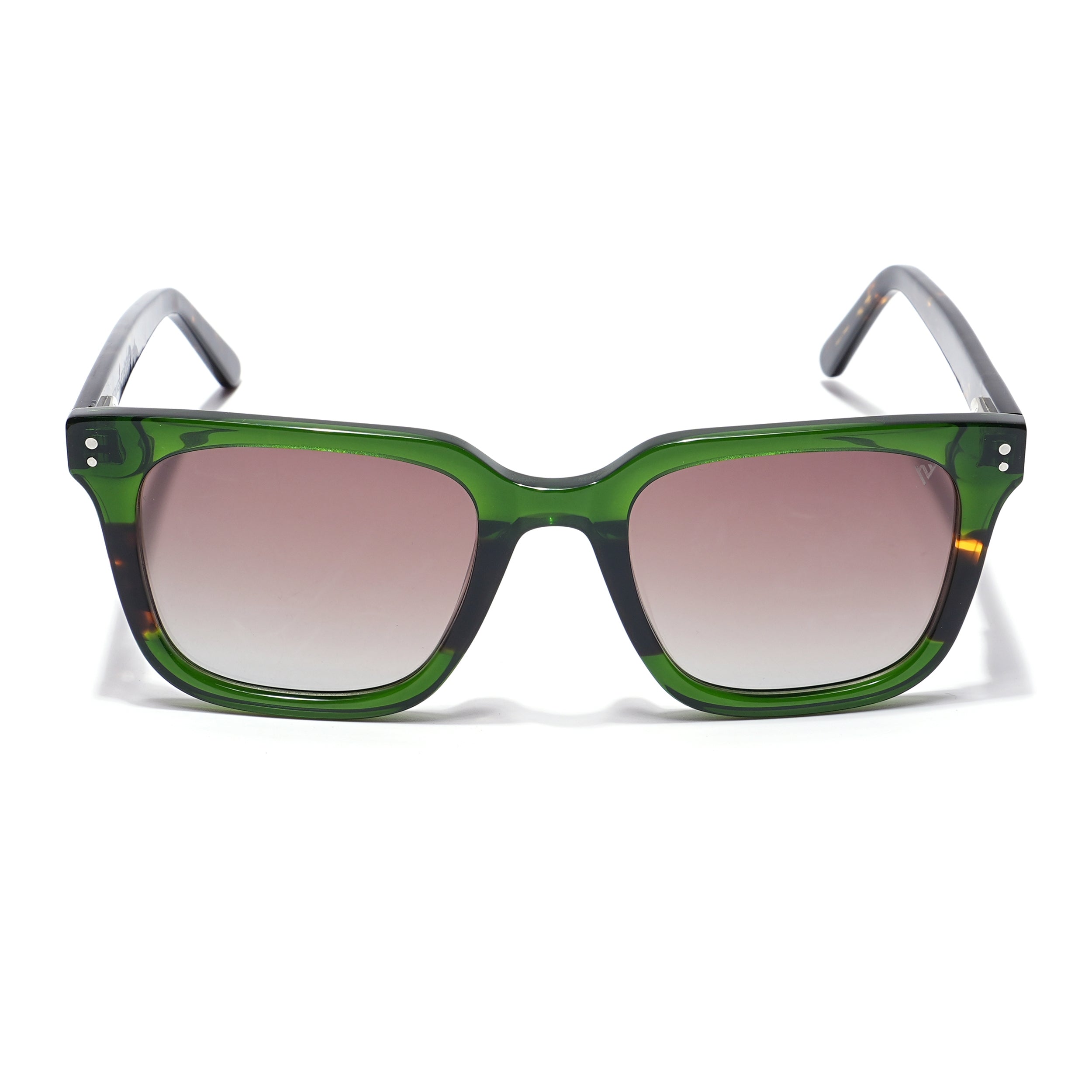 Voyage Select Square Sunglasses (Grey Lens | Green Frame - SLPMG5976)