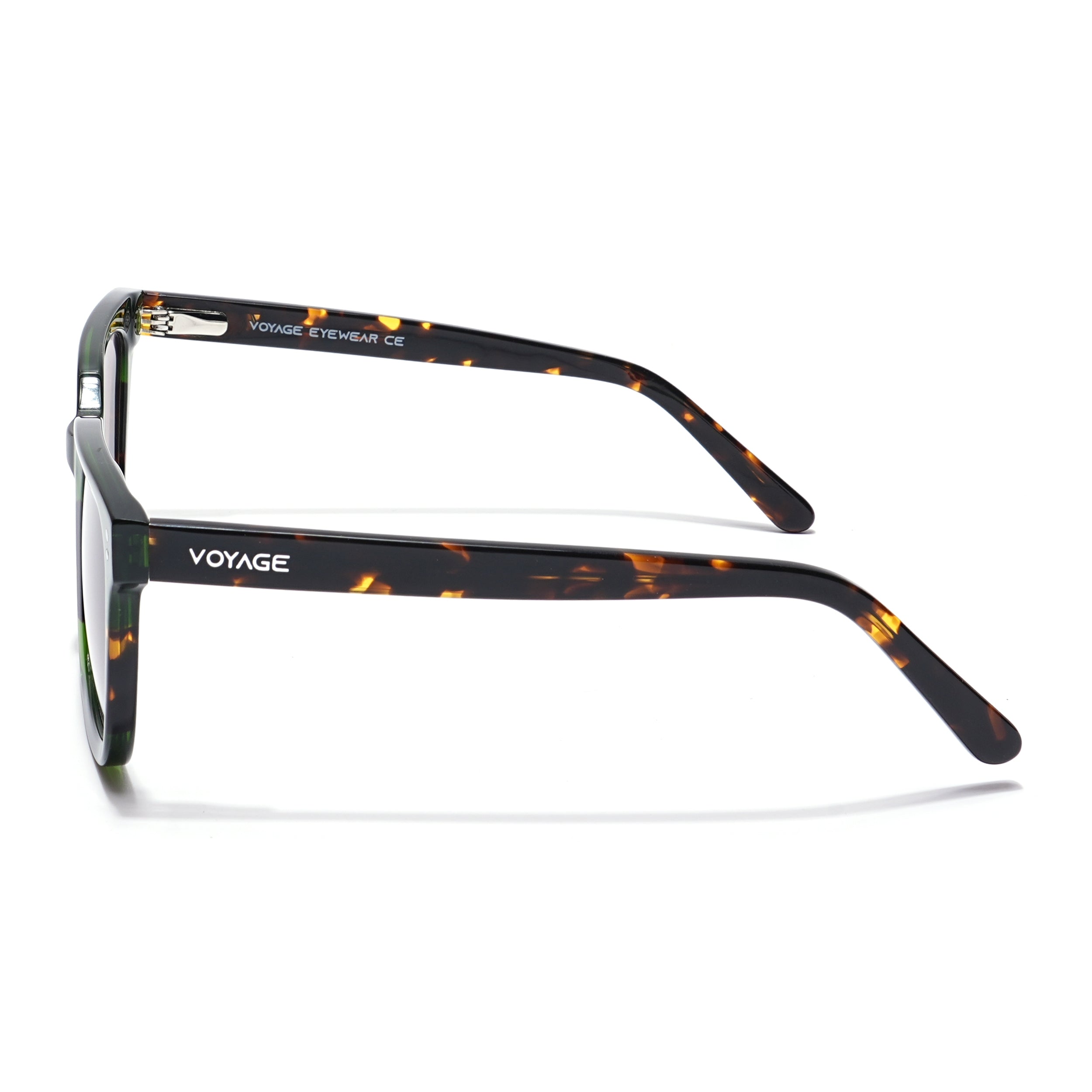 Voyage Select Square Sunglasses (Grey Lens | Green Frame - SLPMG5976)