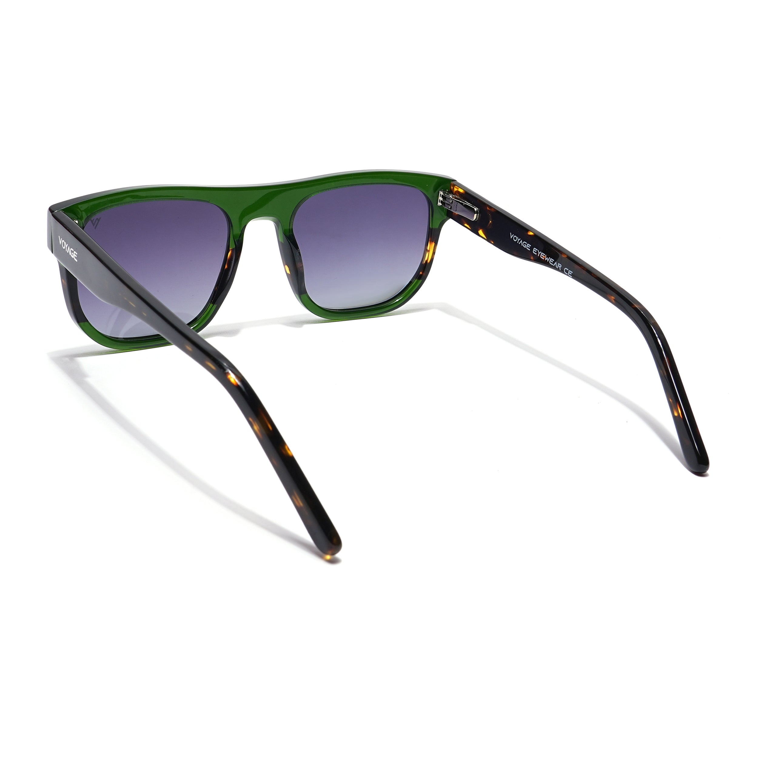 Voyage Select Square Sunglasses (Grey Lens | Green Frame - SLPMG5987)