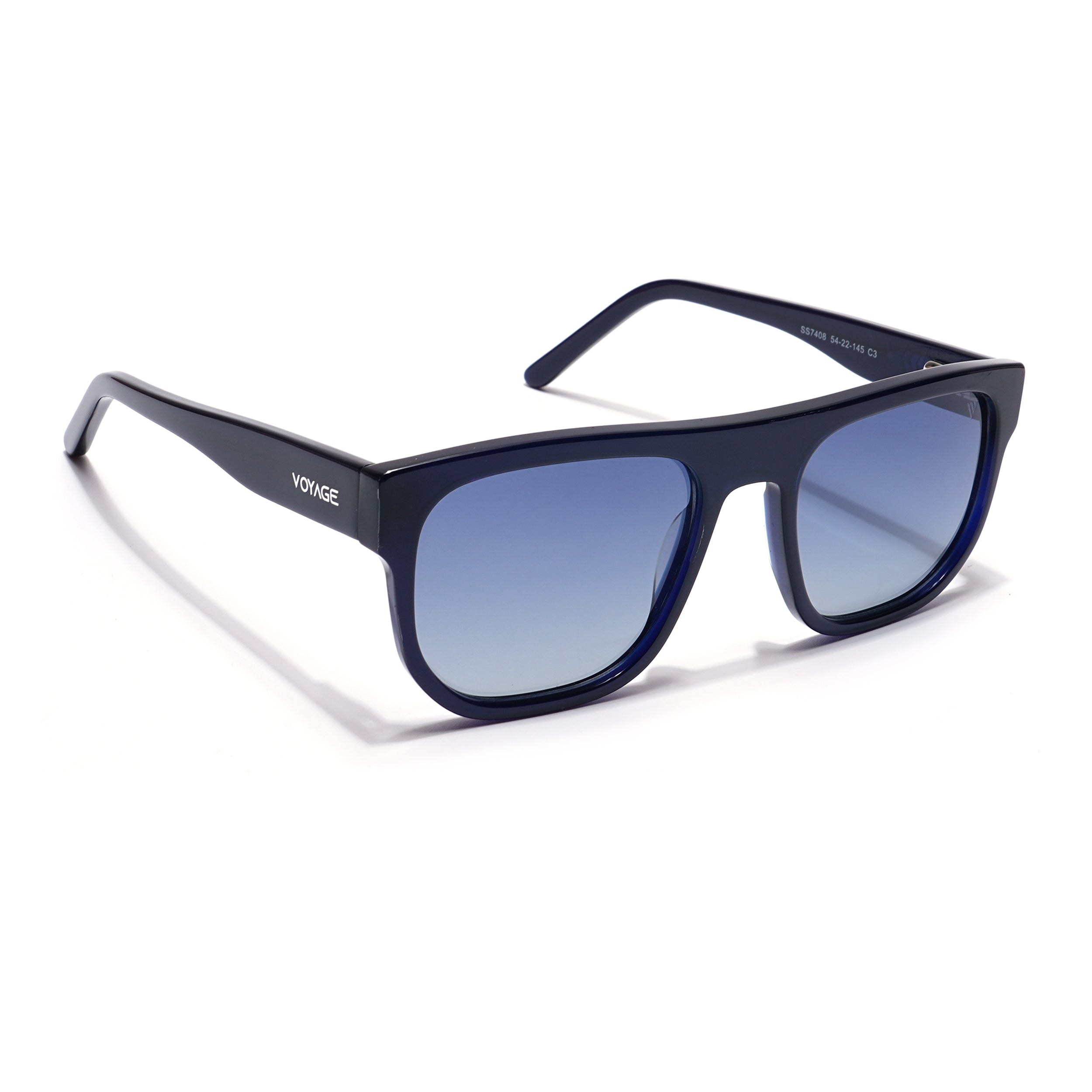 Voyage Select Square Sunglasses (Grey Lens | Shine Blue Frame - SLPMG5988)