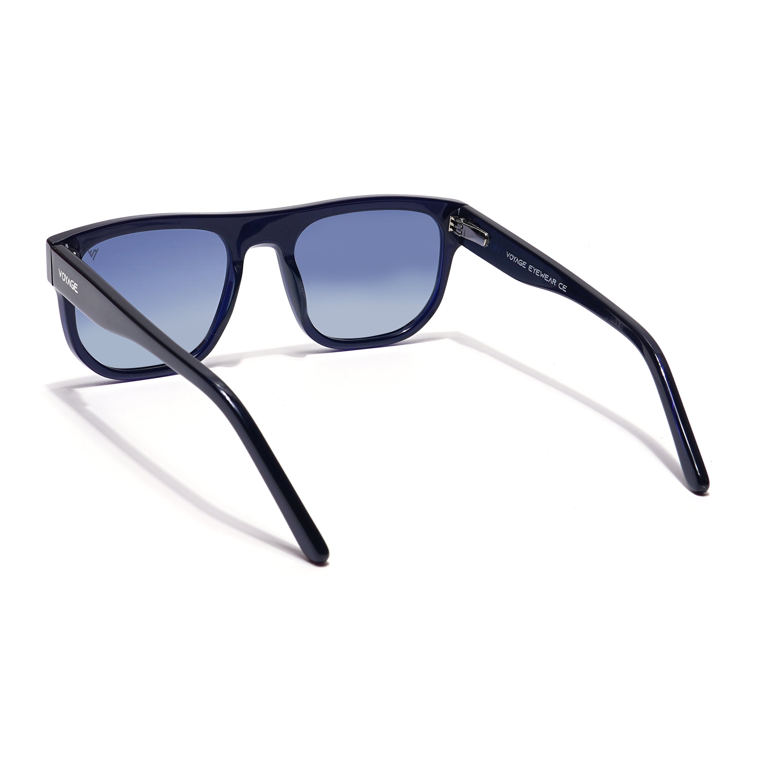 Voyage Select Square Sunglasses (Grey Lens | Shine Blue Frame - SLPMG5988)