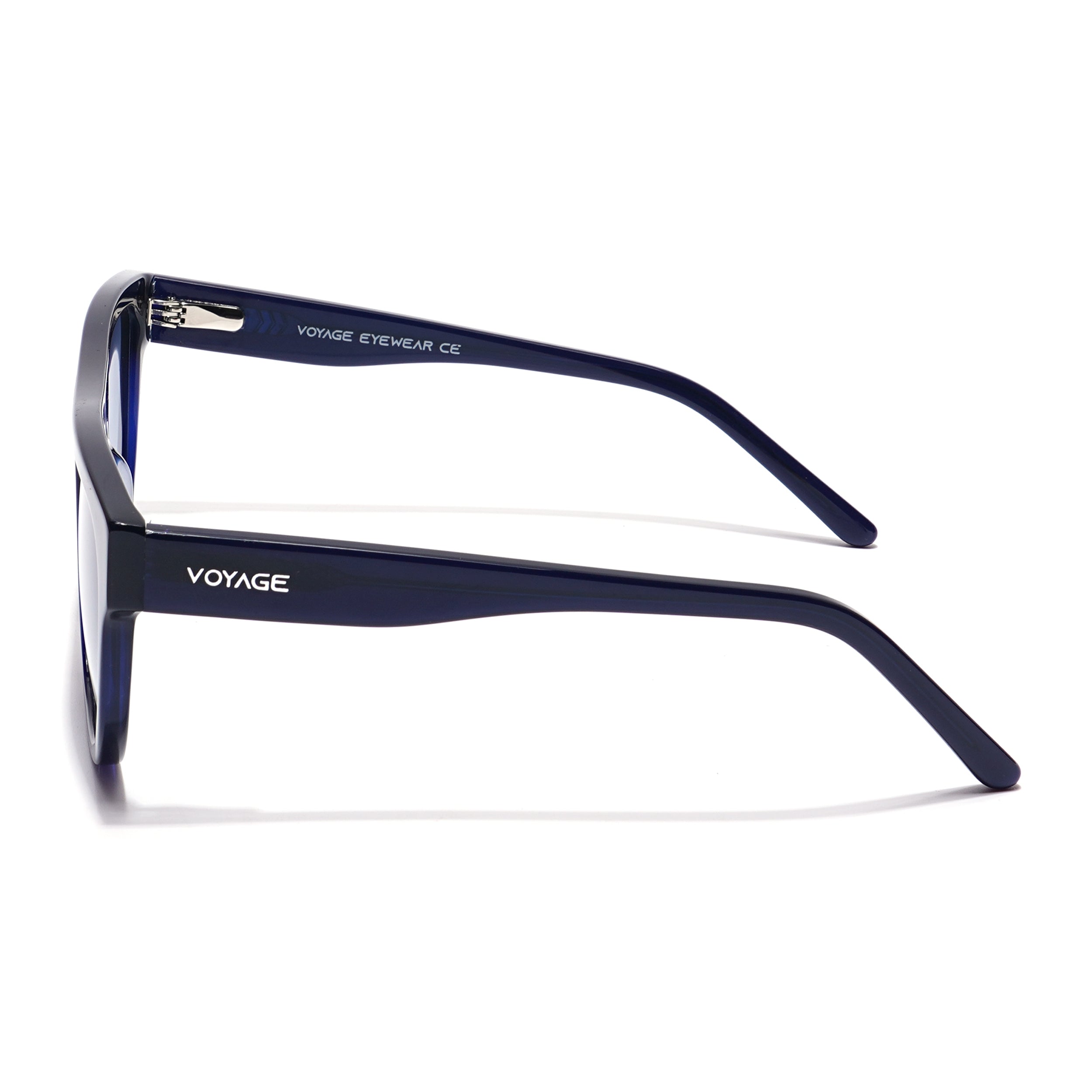 Voyage Select Square Sunglasses (Grey Lens | Shine Blue Frame - SLPMG5988)